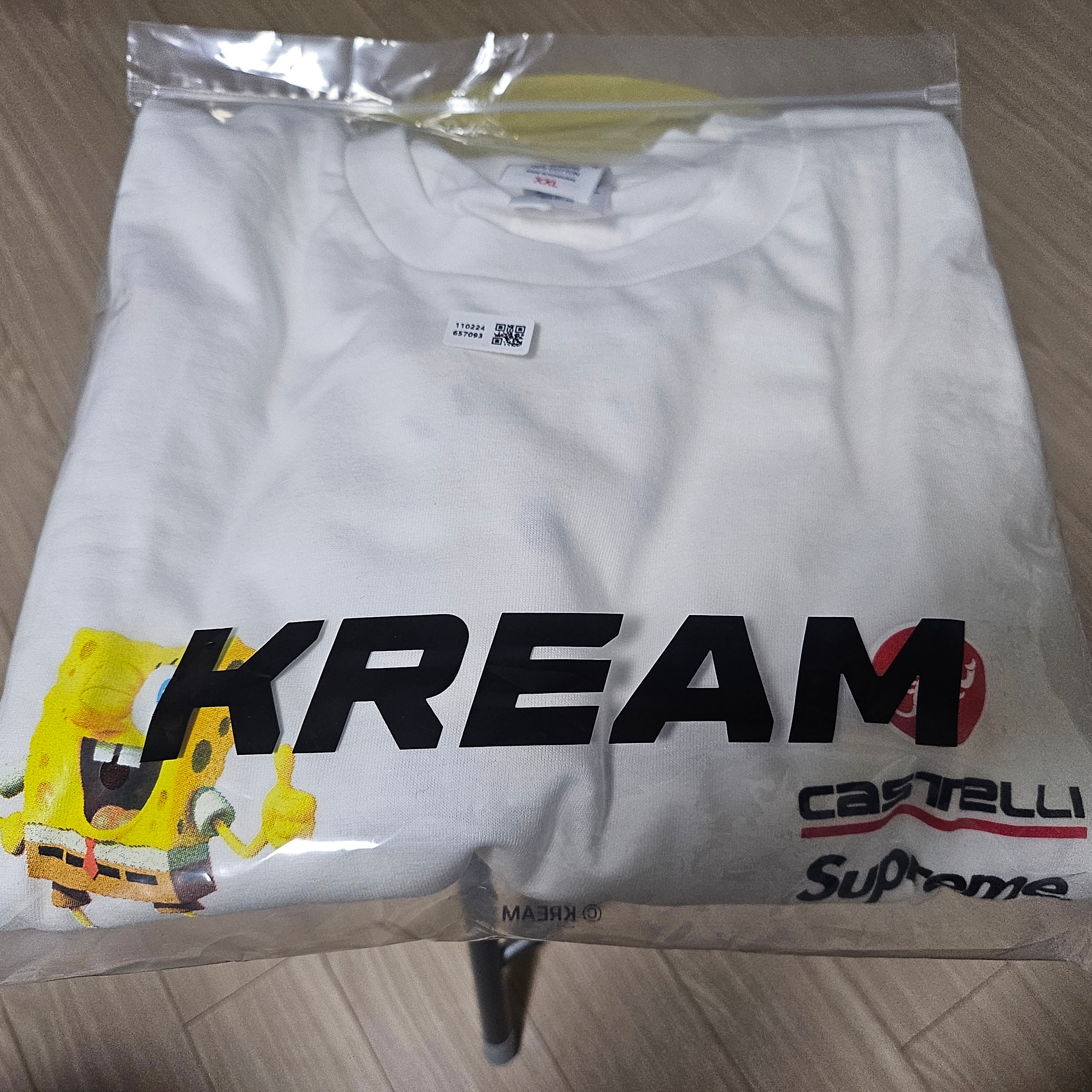 Supreme x SpongeBob SquarePants Castelli Racing L/S T-Shirt White - 25SS 착용 스타일