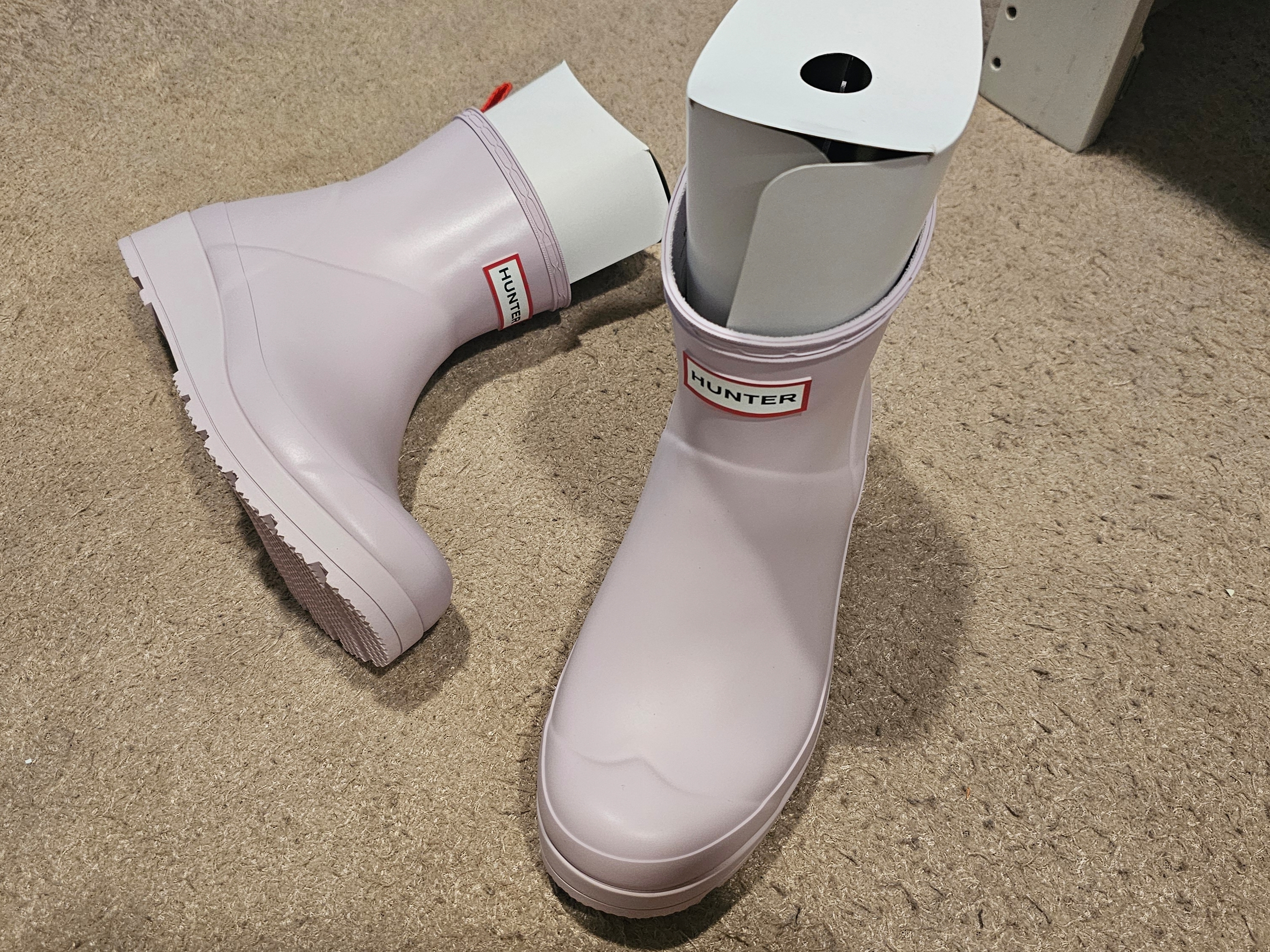 (W) Hunter Original Play Boots Tall Dusty Pink 착용 스타일