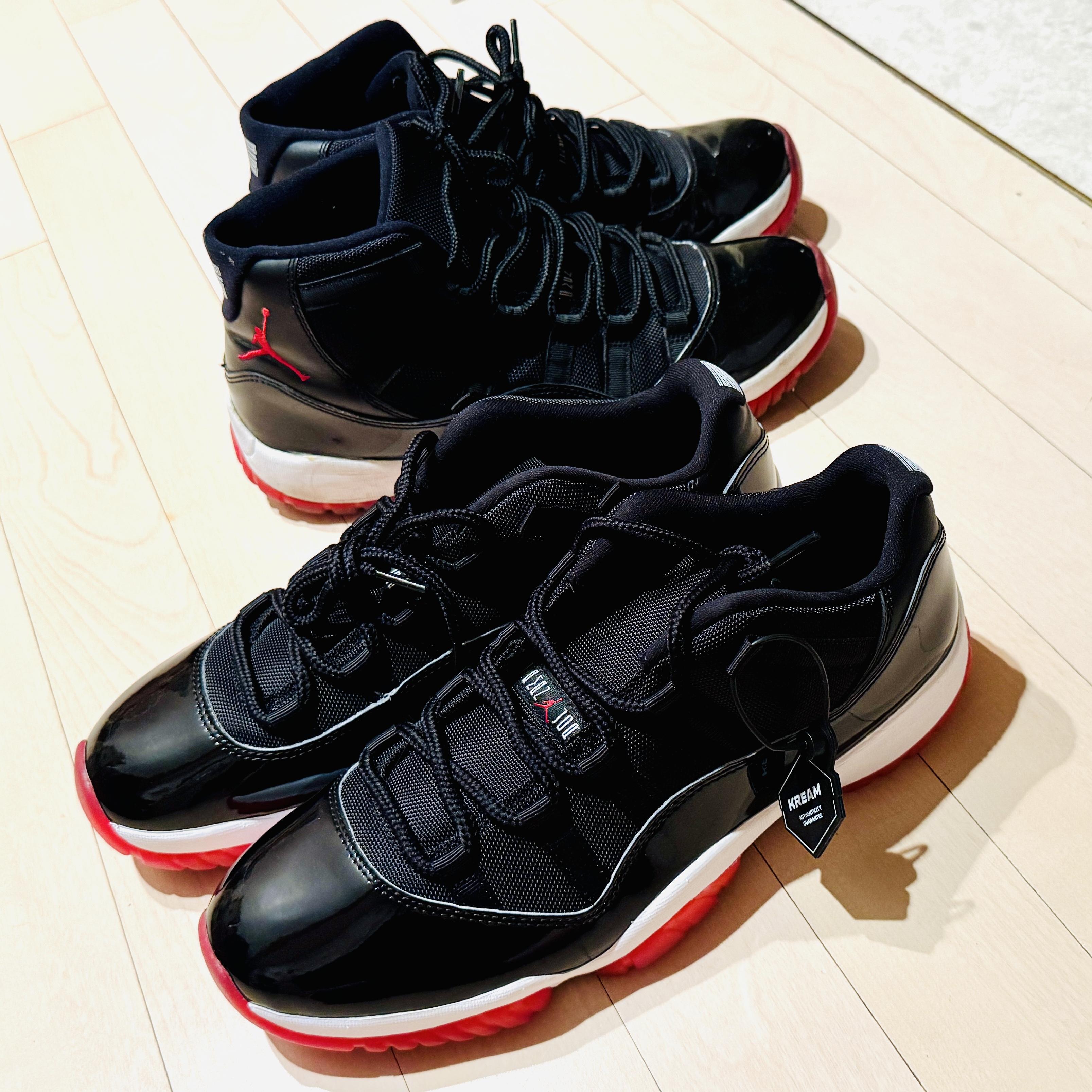 Jordan 11 Retro Low Bred 2025, Jordan 11 Retro Bred 2012 착용 스타일