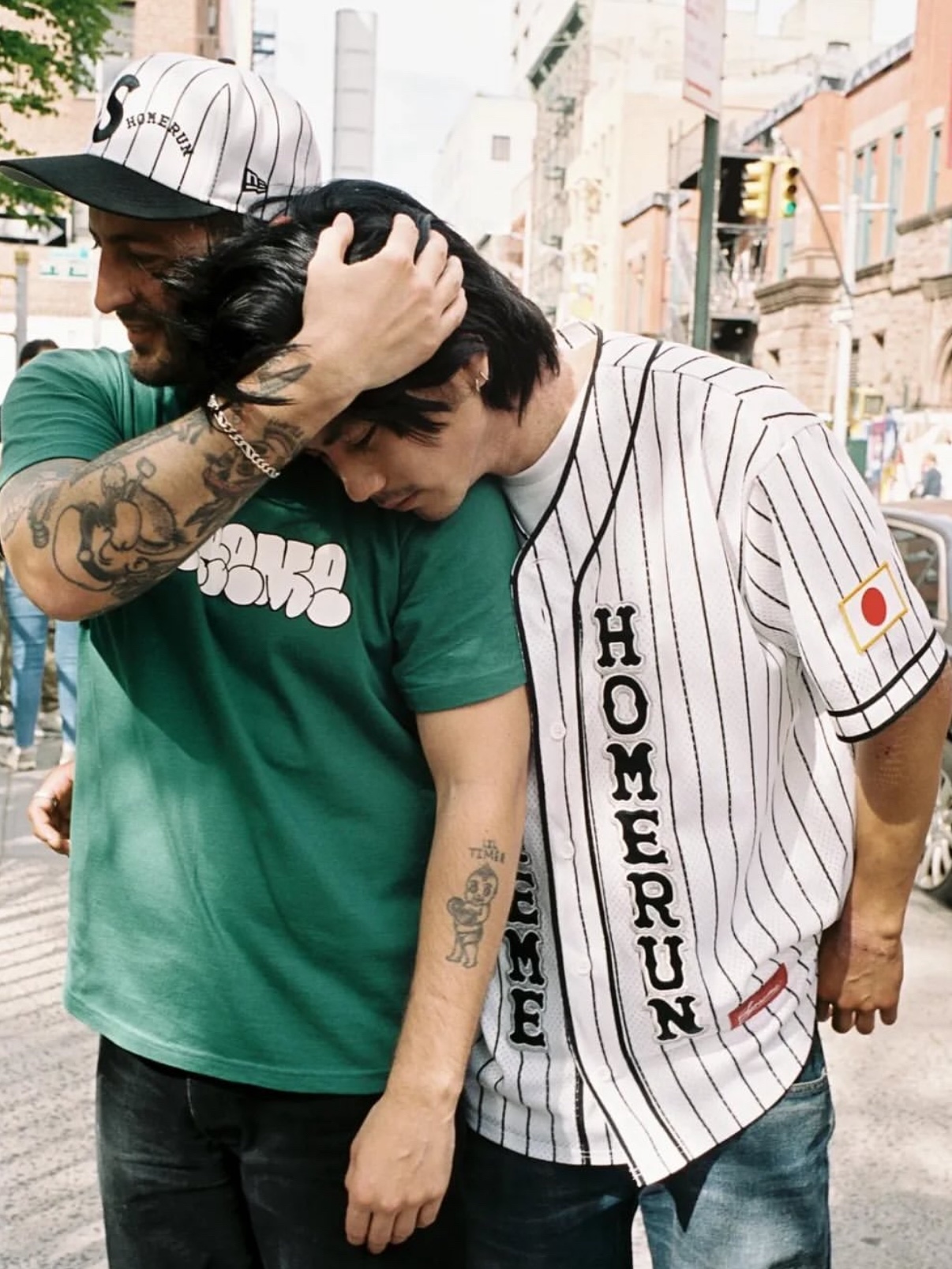 Supreme x Homerun Baseball Jersey Stripe - 25SS 착용 스타일 - 3
