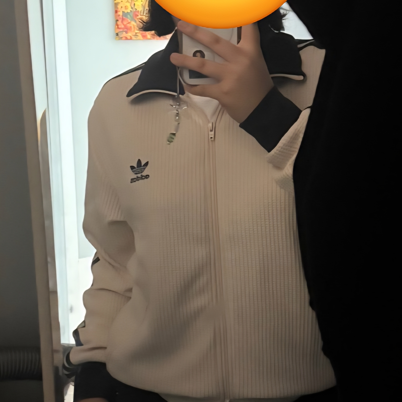Adidas Waffle Beckenbauer Track Top Wonder White - KR Sizing 착용 스타일
