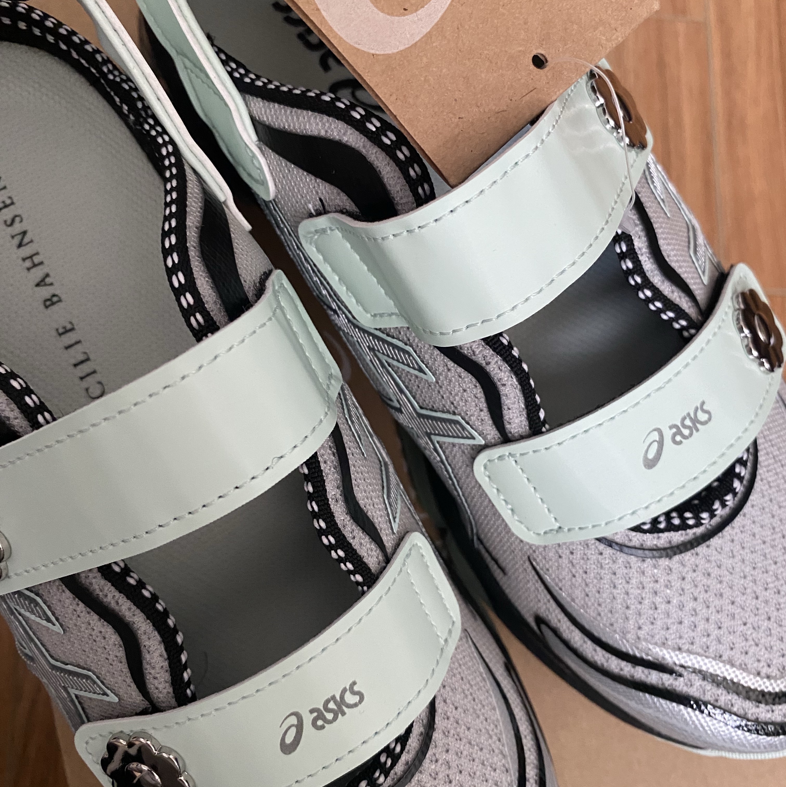Asics x Cecilie Bahnsen Gel-Quantum 360 VIII Silver Mint 착용 스타일 - 4