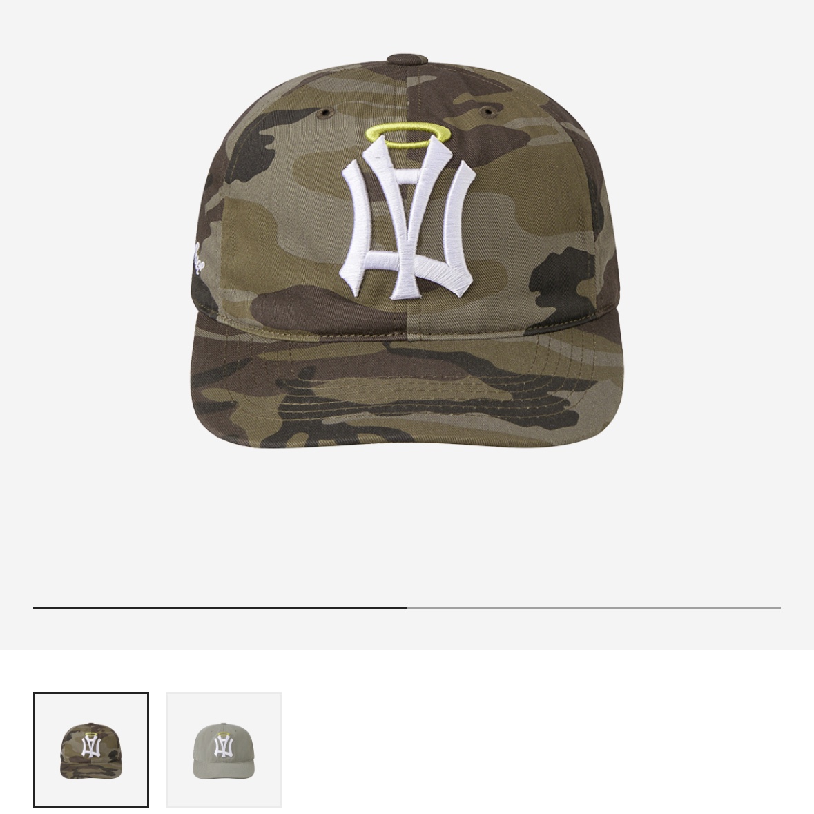 AEAE Ae Symbol Angel Wing Cap Camo 착용 스타일