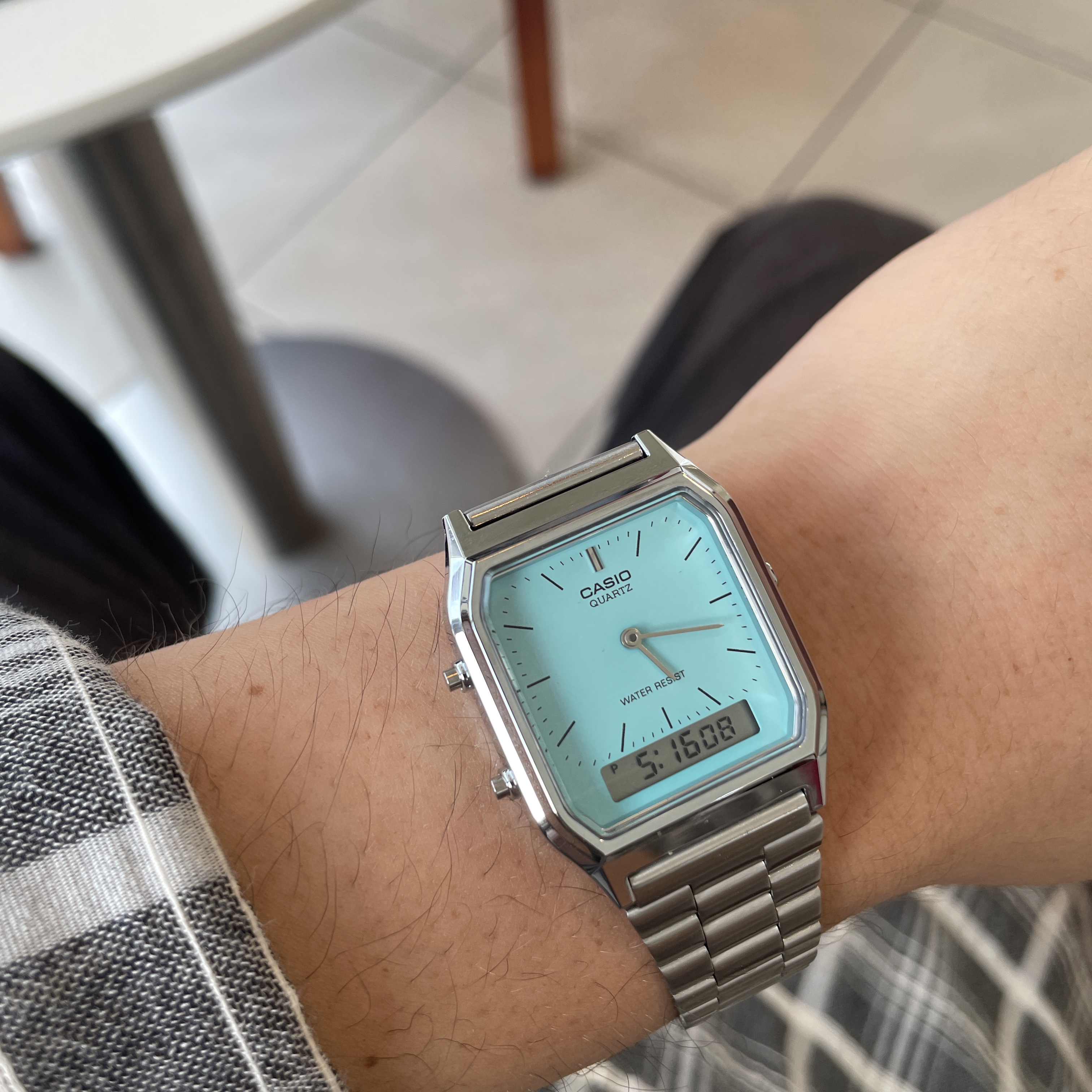 Casio AQ-230A-2A2MQY 착용 스타일