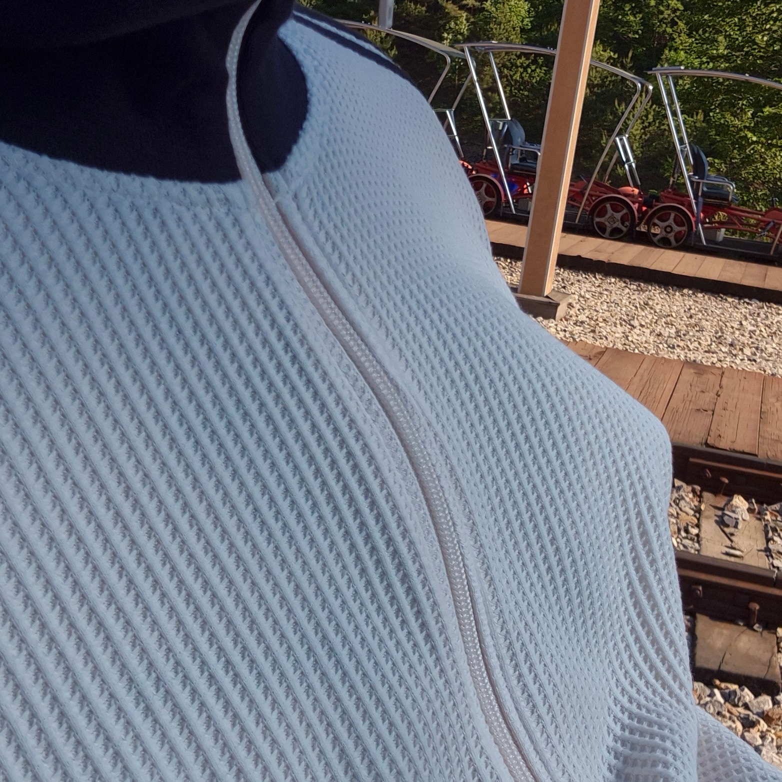 Adidas Waffle Beckenbauer Track Top Wonder White - KR Sizing 착용 스타일