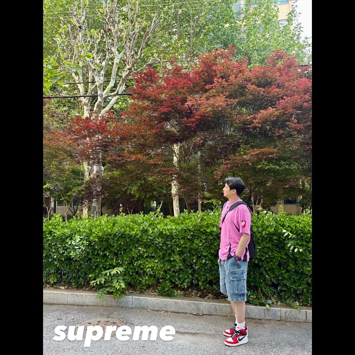 Supreme Crest Soccer Jersey Pink - 24FW, Thisisneverthat x New Era x MLB New York Yankees Short Pants Blue 착용 스타일 - 1