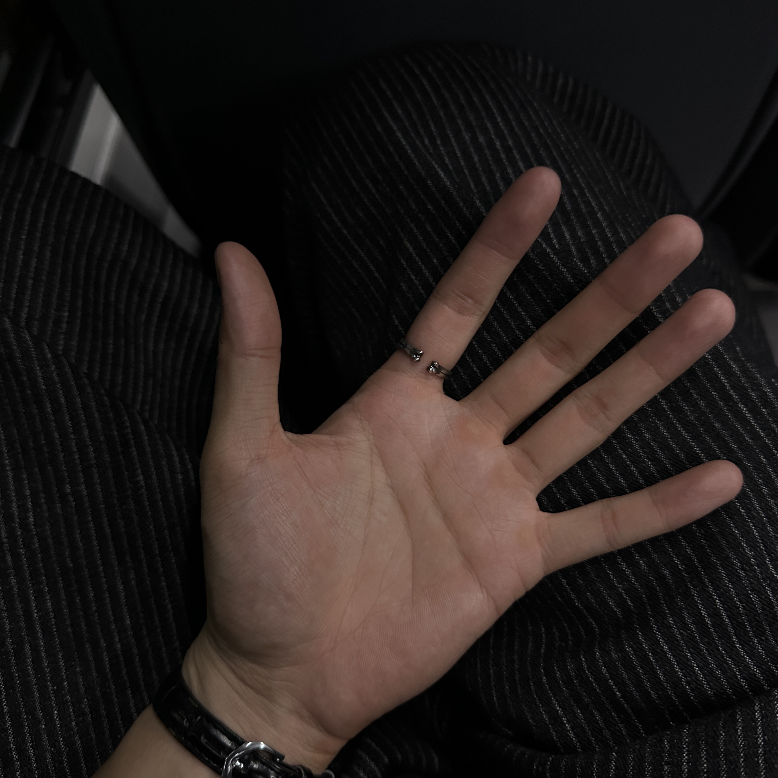 [프리오더] Polyteru 925 Silver Ring 002 Cross Bone, [프리오더] Polyteru 925 Silver Ring 001 Symbol P 착용 스타일 - 2