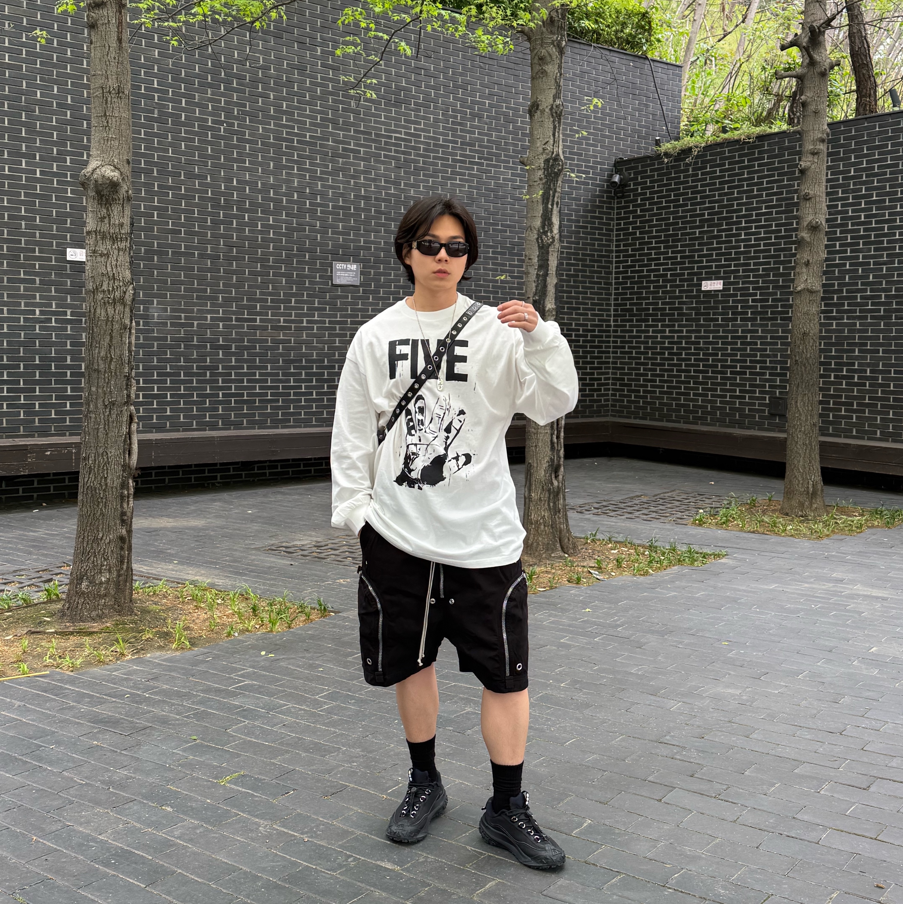 Nike x Comme des Garcons Homme Plus ACG Mountain Fly 2 Low Black 착용 스타일
