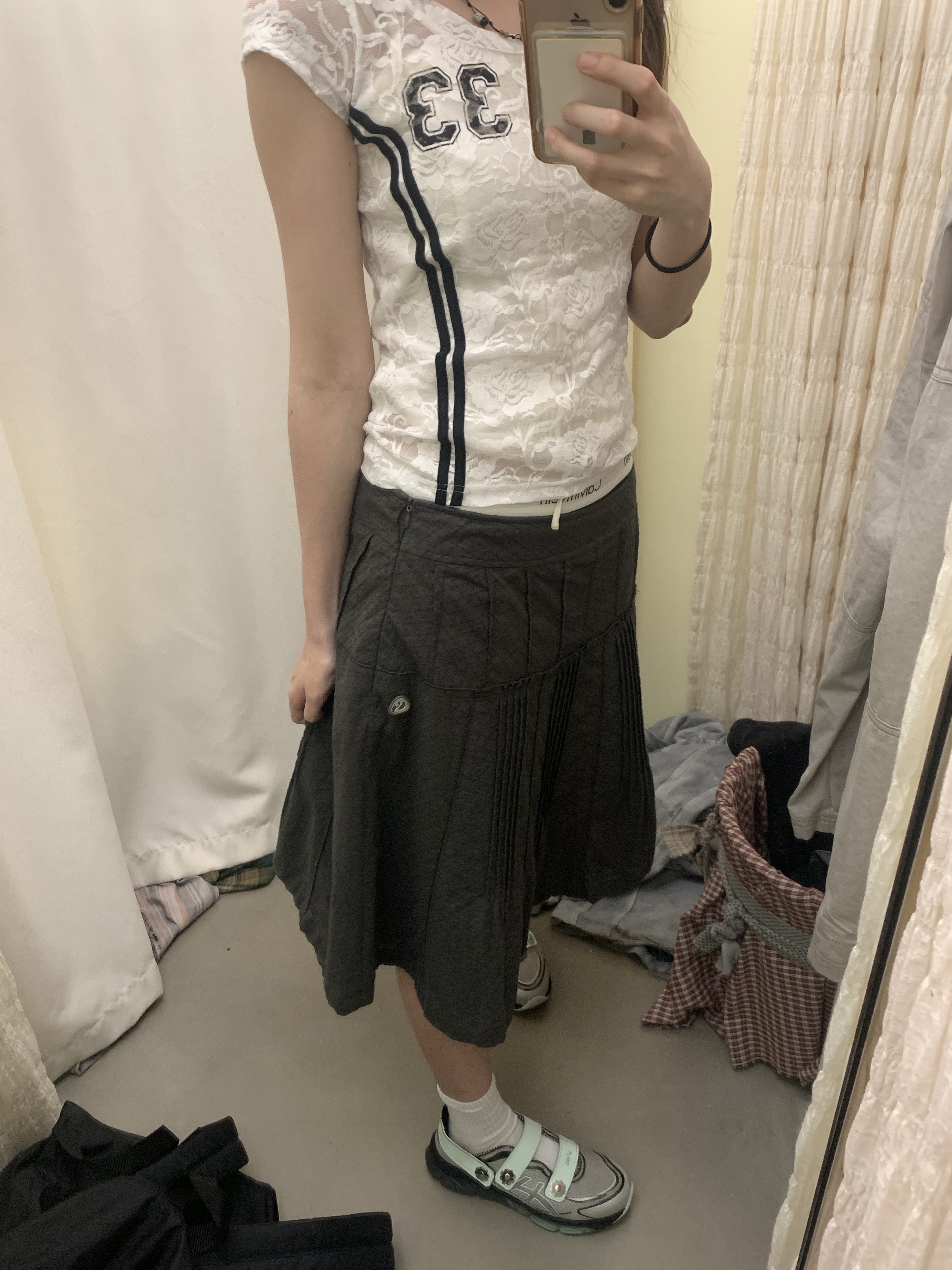 Sansan Gear Varied Cross Bag Beige, Sansan Gear Linen Block Pants Beige 착용 스타일 - 2