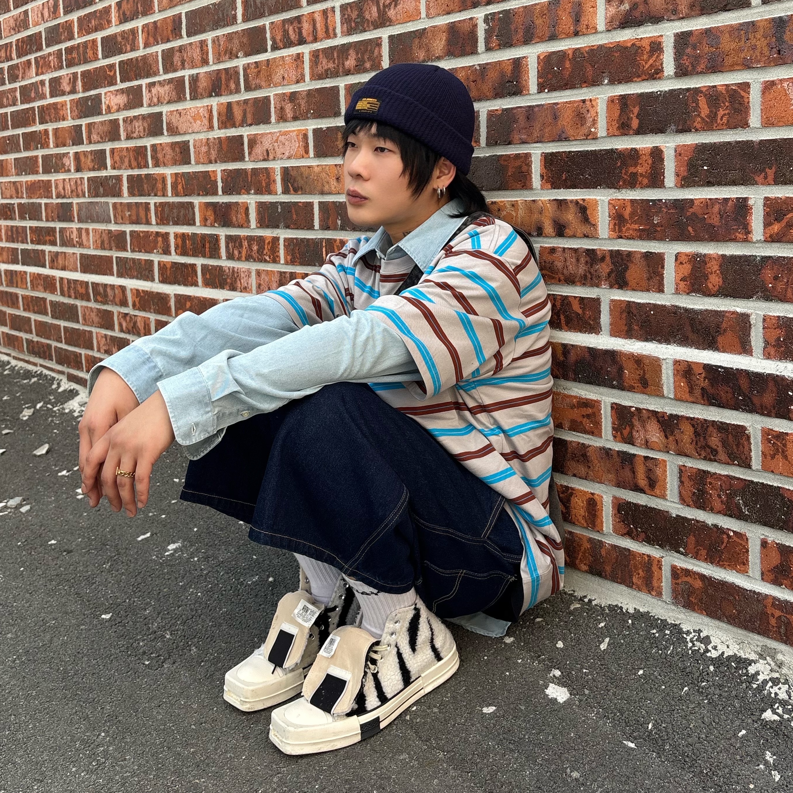 Converse x Drkshdw Turbodrk Chuck 70 Hi Lilly White 착용 스타일 - 1