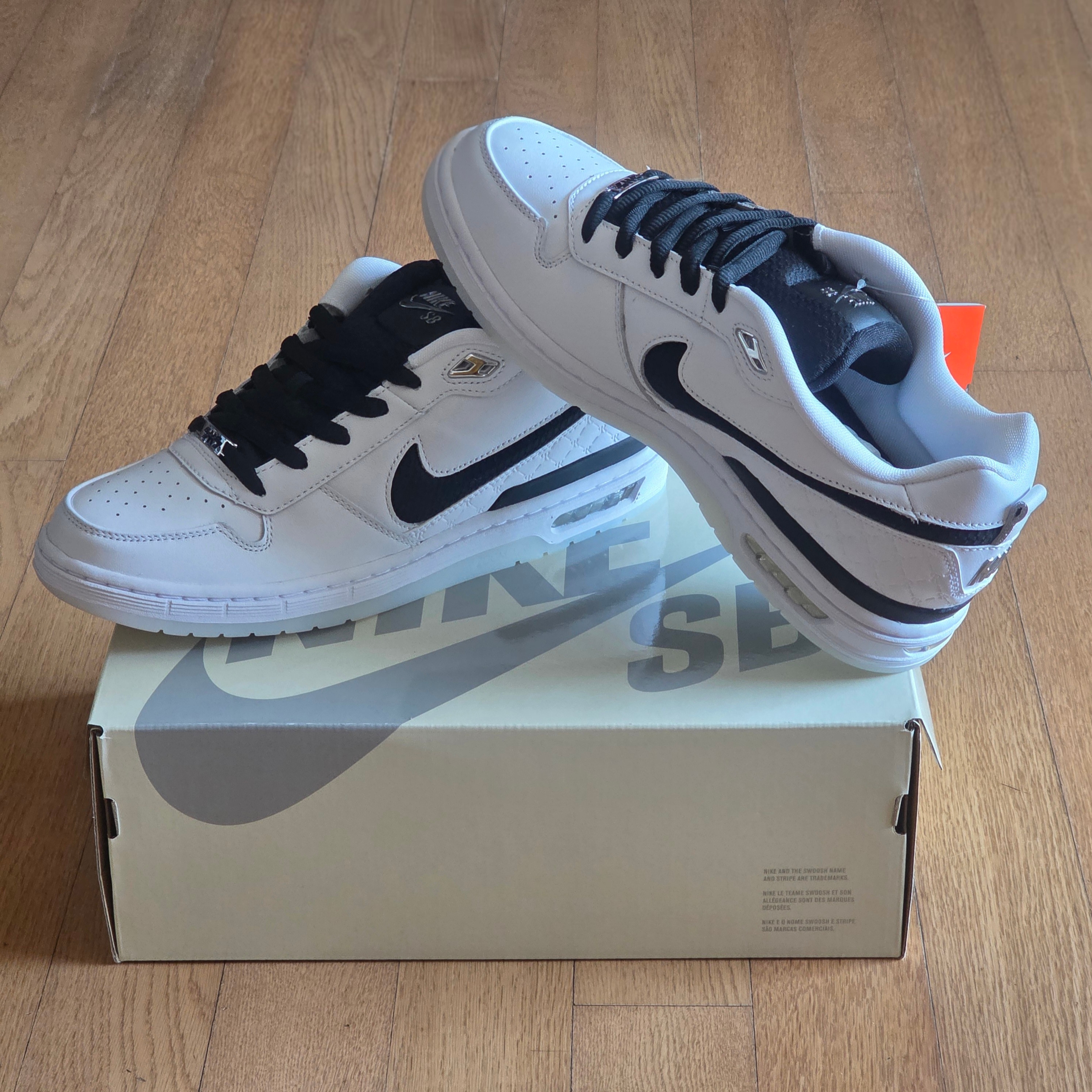 Nike x Paul Rodriguez SB Air Zoom Low White and Black 착용 스타일 - 1