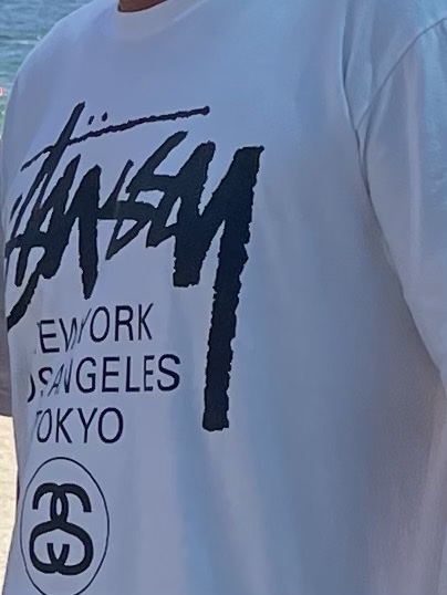 Stussy World Tour T-Shirt White 2023 착용 스타일