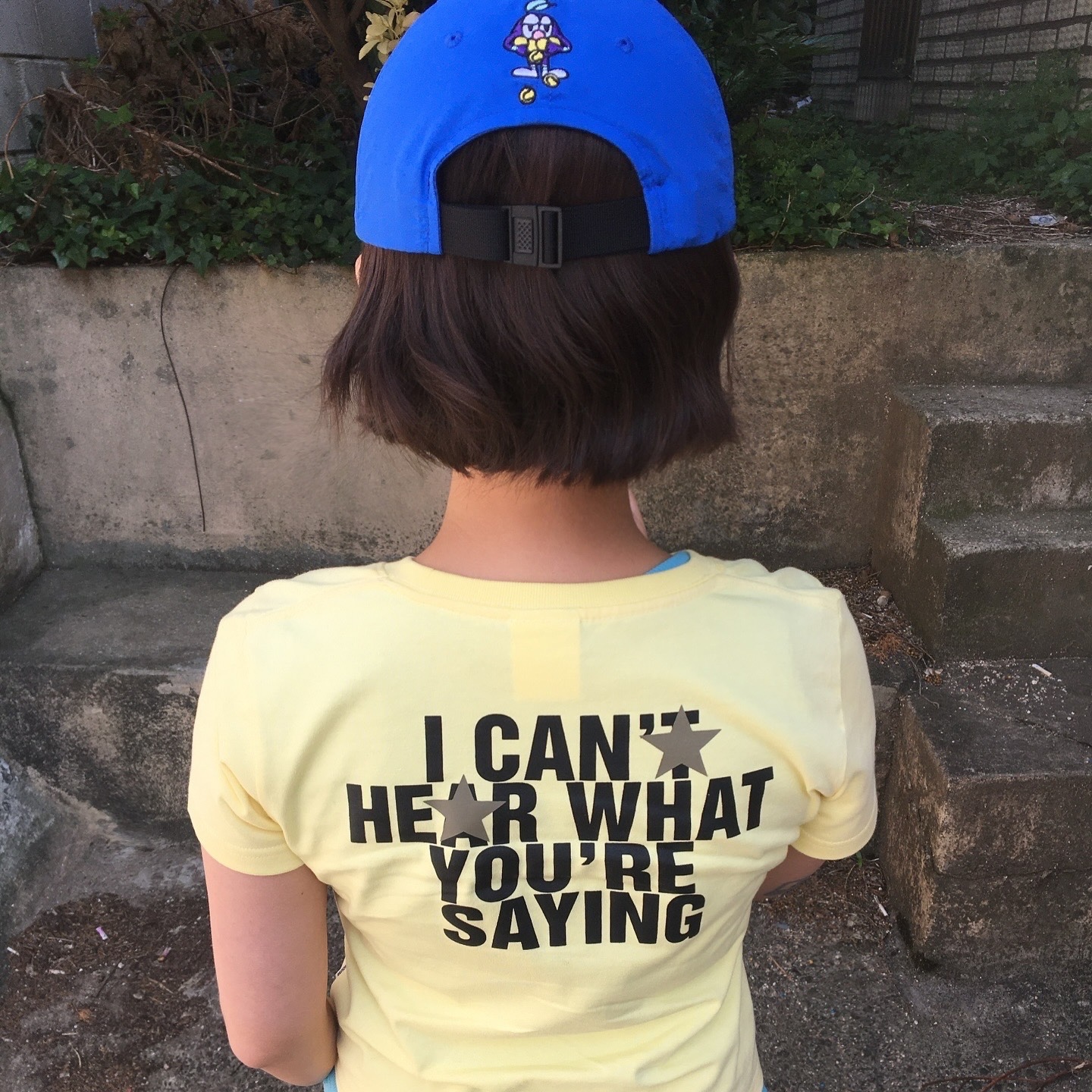 Thevinylhouse Star T-Shirt Yellow 착용 스타일