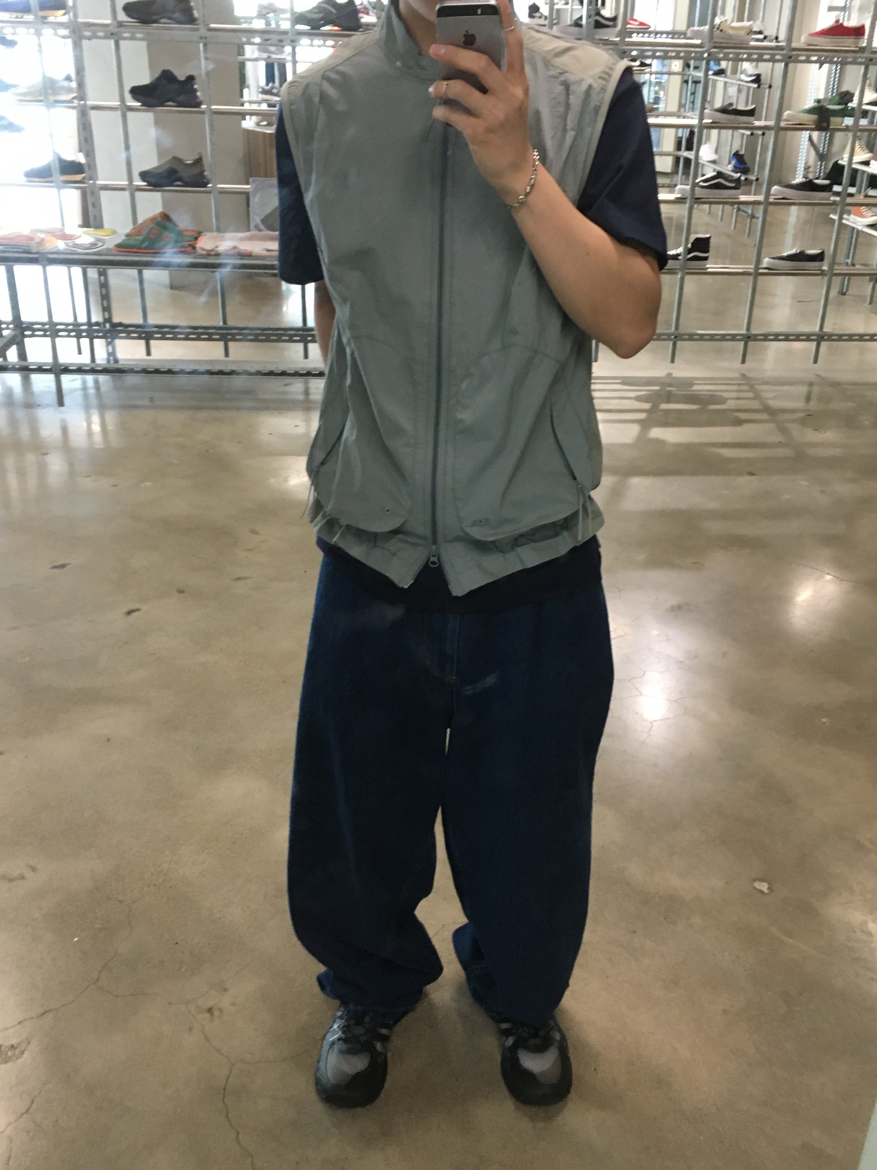 Asics x Unaffected Gel-Kayano 20 Obsidian Grey Black, Polar Skate Co. Big Boy Pants [Dark Blue] 착용 스타일