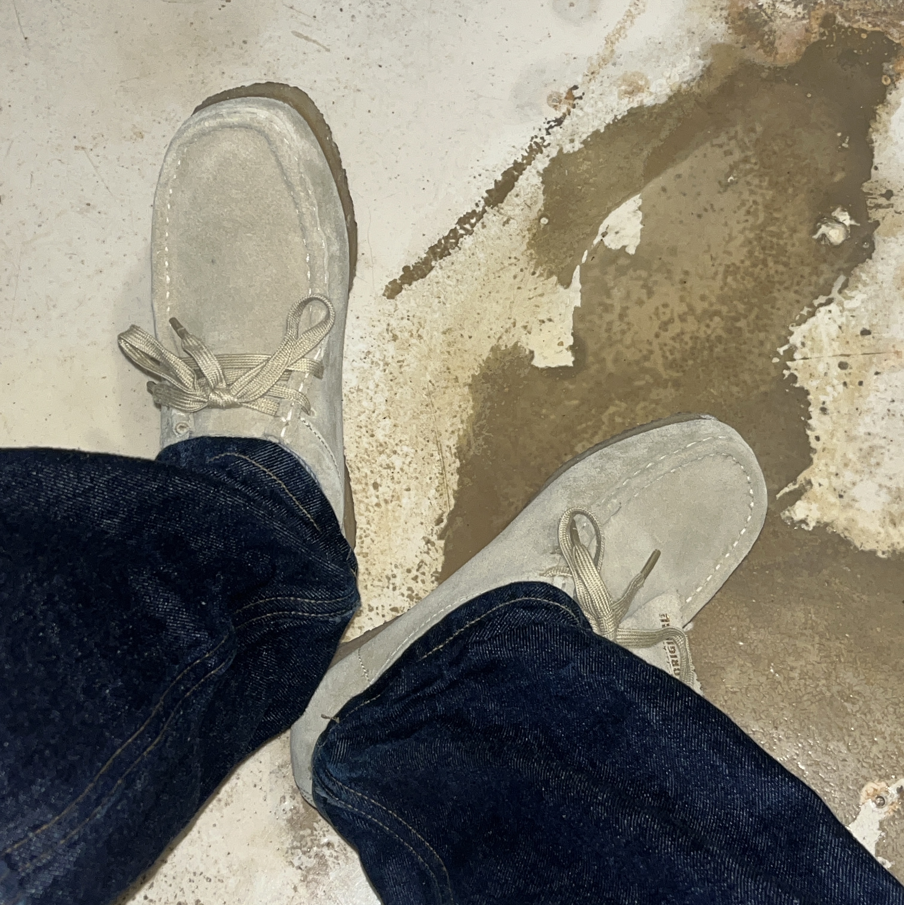 (W) Clarks Wallabee Maple Suede 착용 스타일