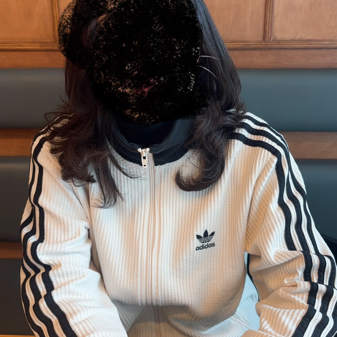 Adidas Waffle Beckenbauer Track Top Wonder White - KR Sizing 착용 스타일