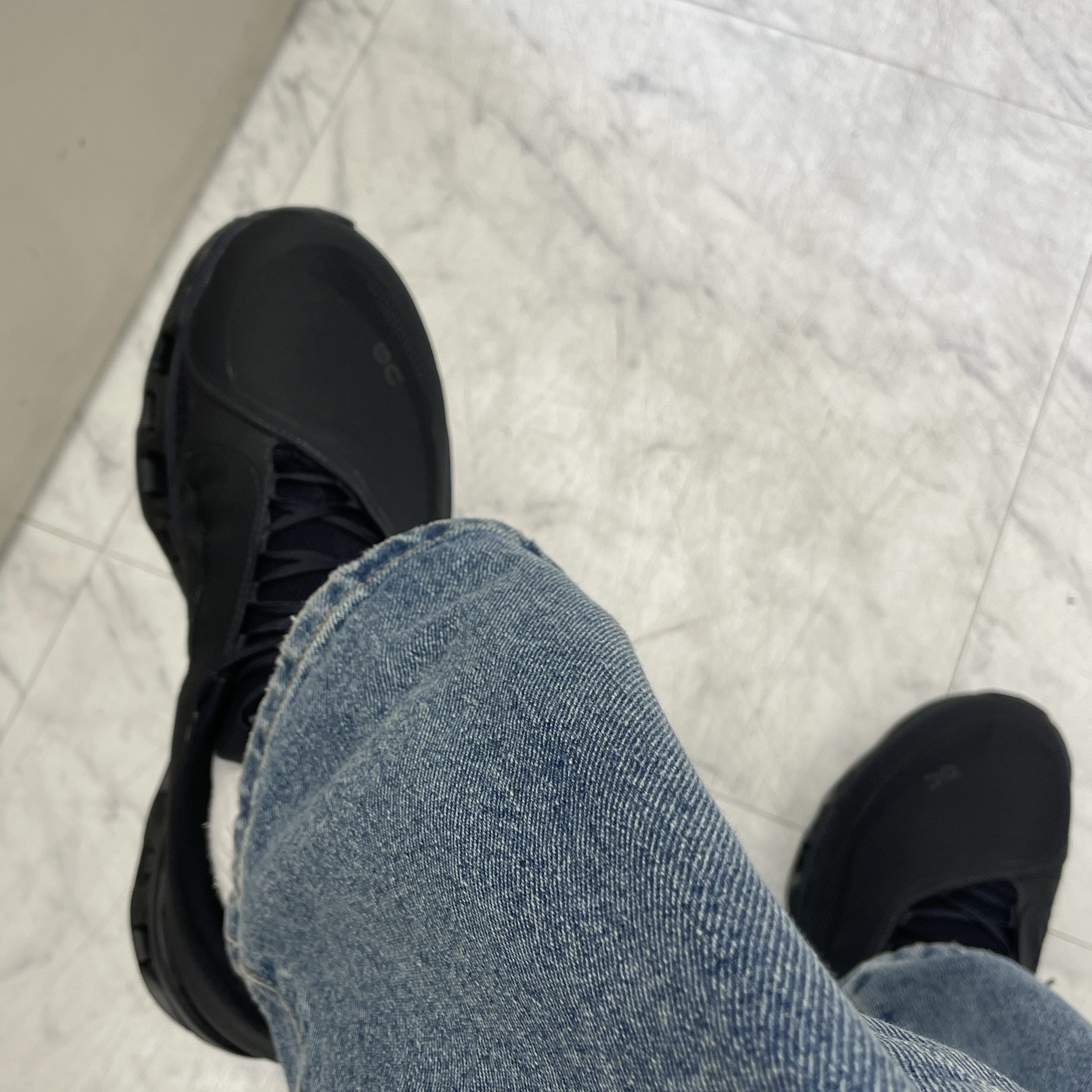 On Running x Post Archive Faction (Paf) Cloudmonster 2 Black Magnet 착용 스타일 - 1