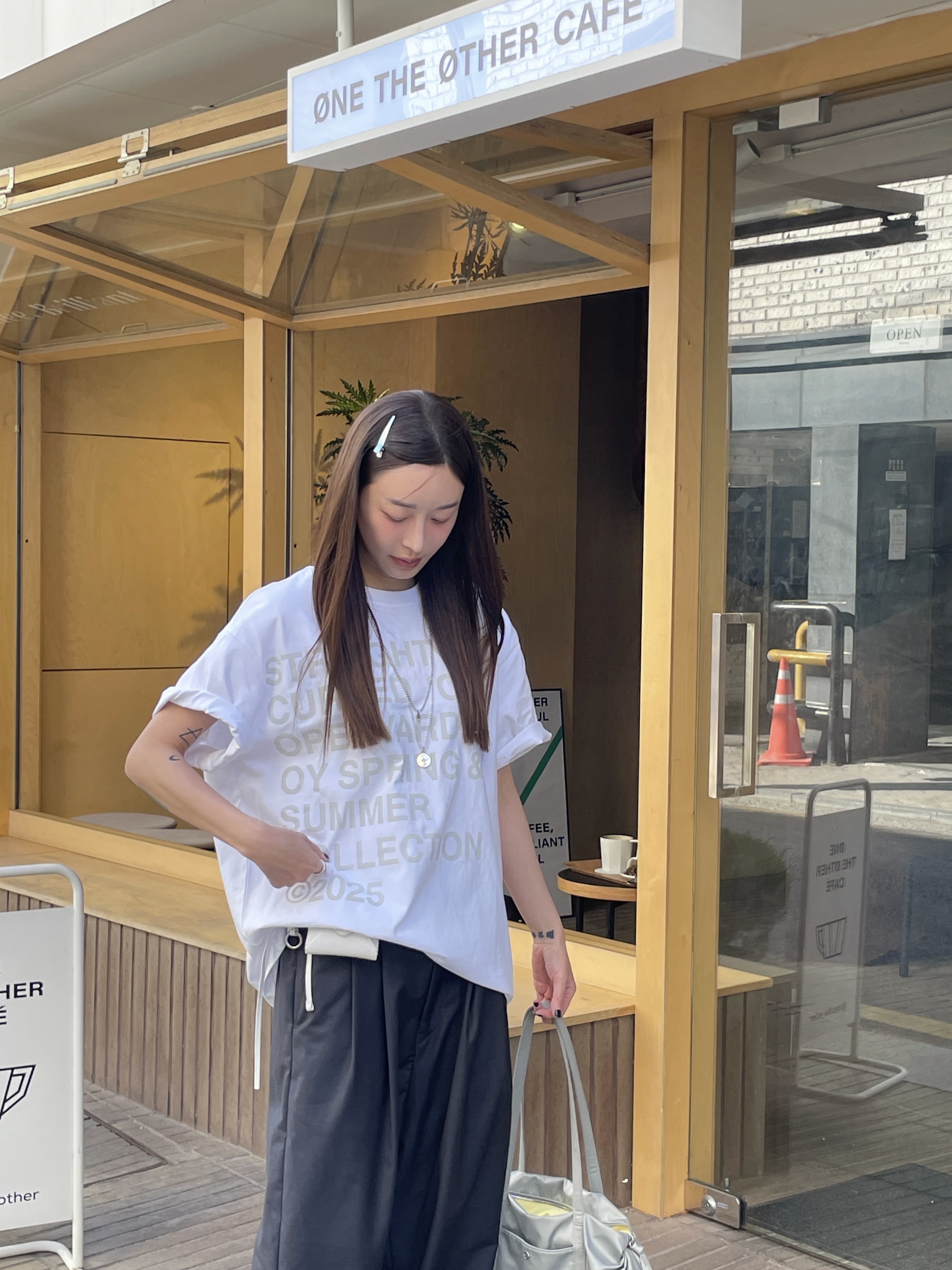 YOUCHE QS Duck Cap Black, [예약배송] Heeari Aurora Shirring Bag Black 착용 스타일 - 4