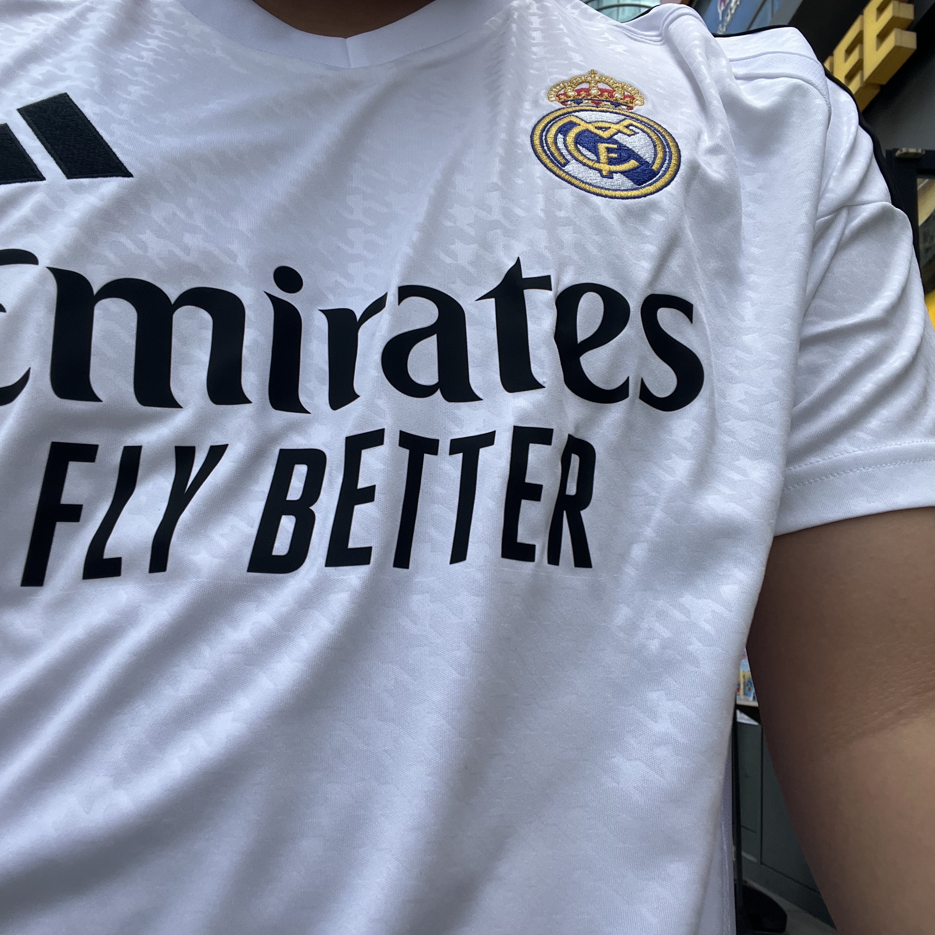 Adidas Real Madrid 2024/25 Home Jersey White - KR Sizing (Non Marking Ver.) 착용 스타일