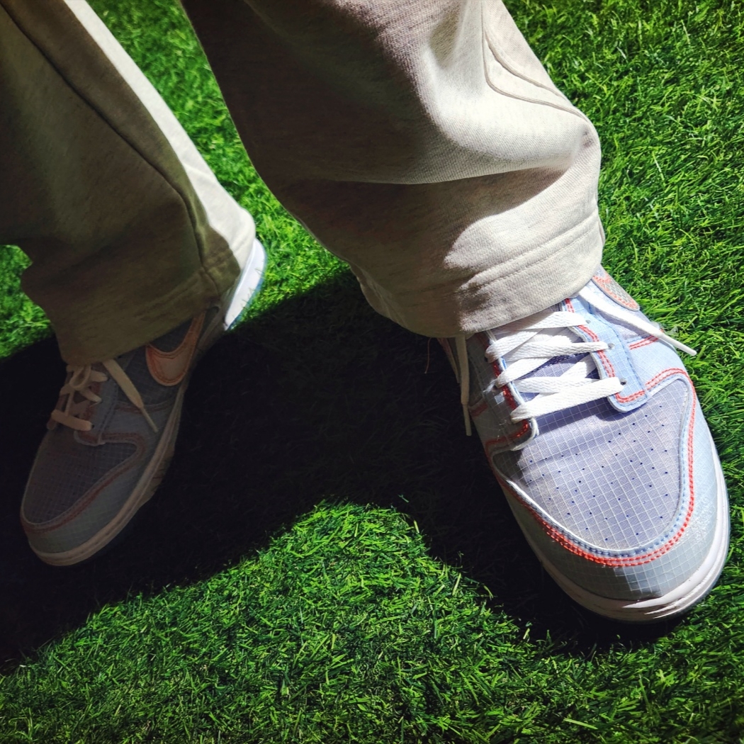 Nike Club Unstructured Denim Cap Aegean Storm Thunder Blue, Nike x Union Dunk Low Passport Pack Argon 착용 스타일 - 4