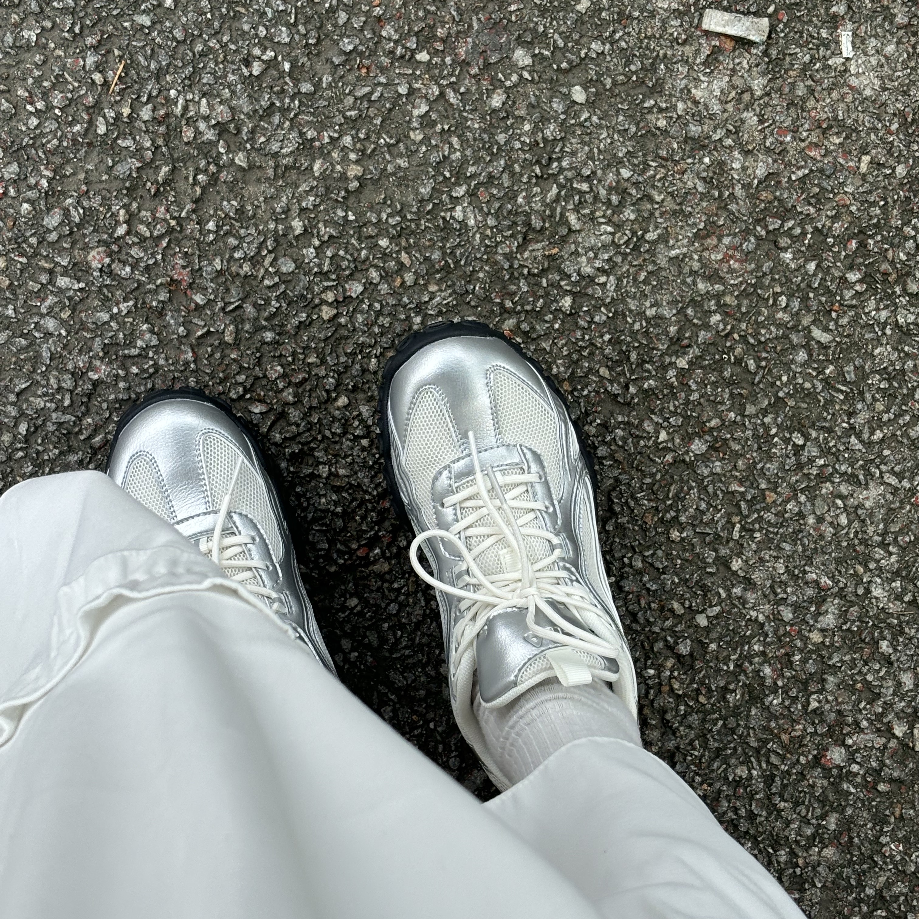 Fila Echappe MS Silver Moon 착용 스타일 - 1