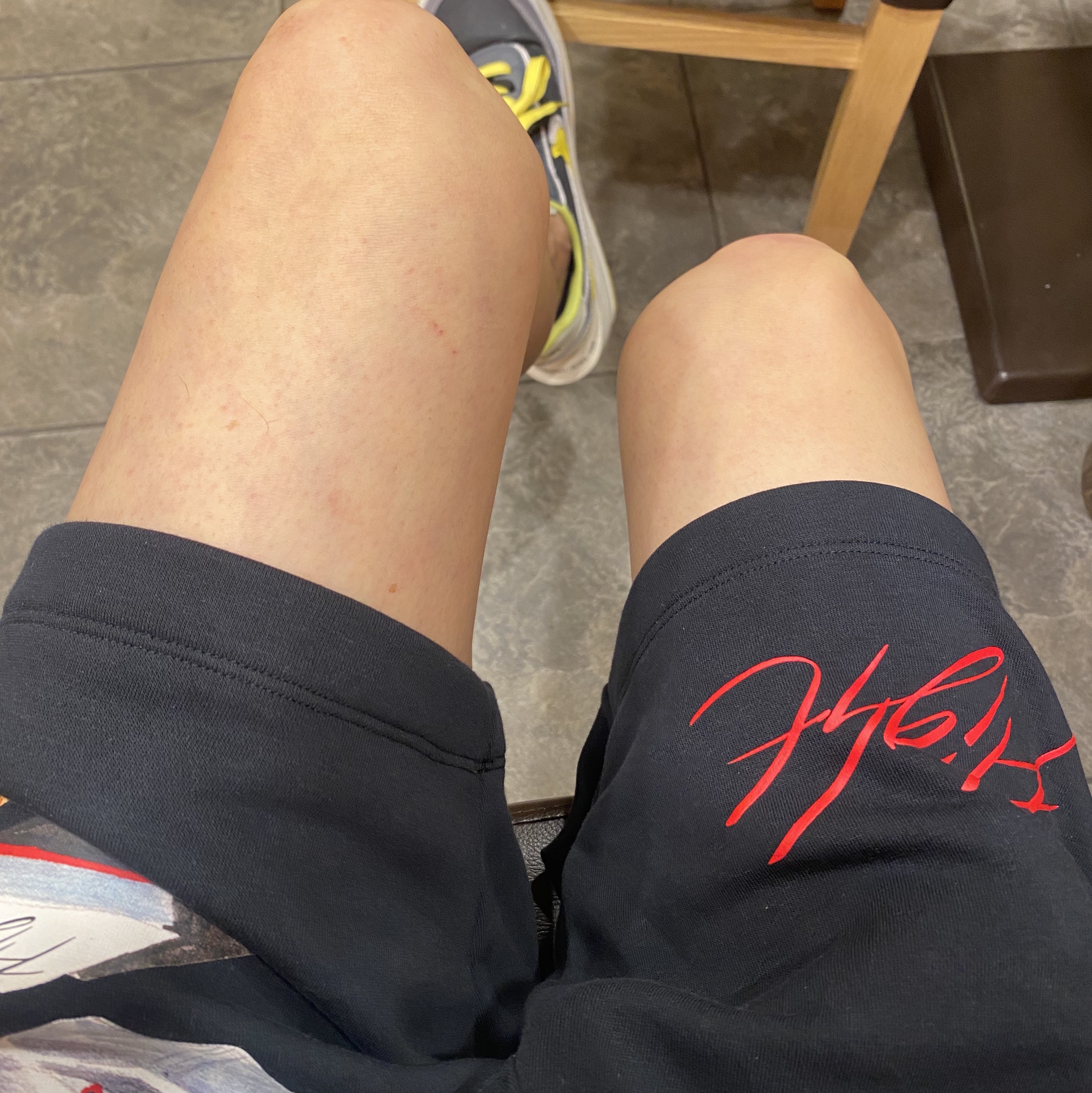Jordan Flight Artist Series By Jacob Rochester Fleece Shorts Black - Asia 착용 스타일