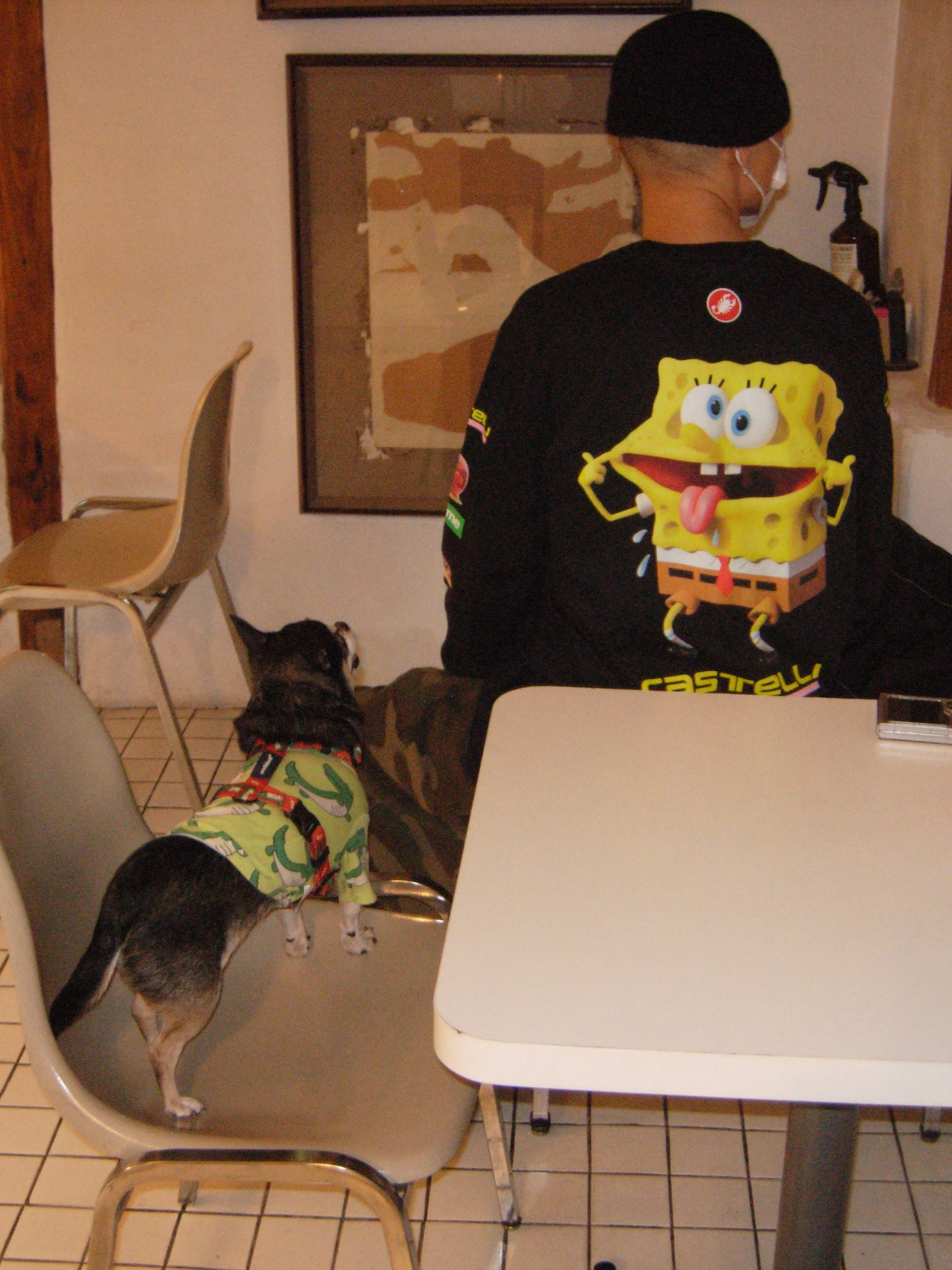Supreme x SpongeBob SquarePants Castelli Racing L/S T-Shirt Black - 25SS, Kapital Thumbs Up Bone Hand Zip Mini Wallet Black 착용 스타일 - 2