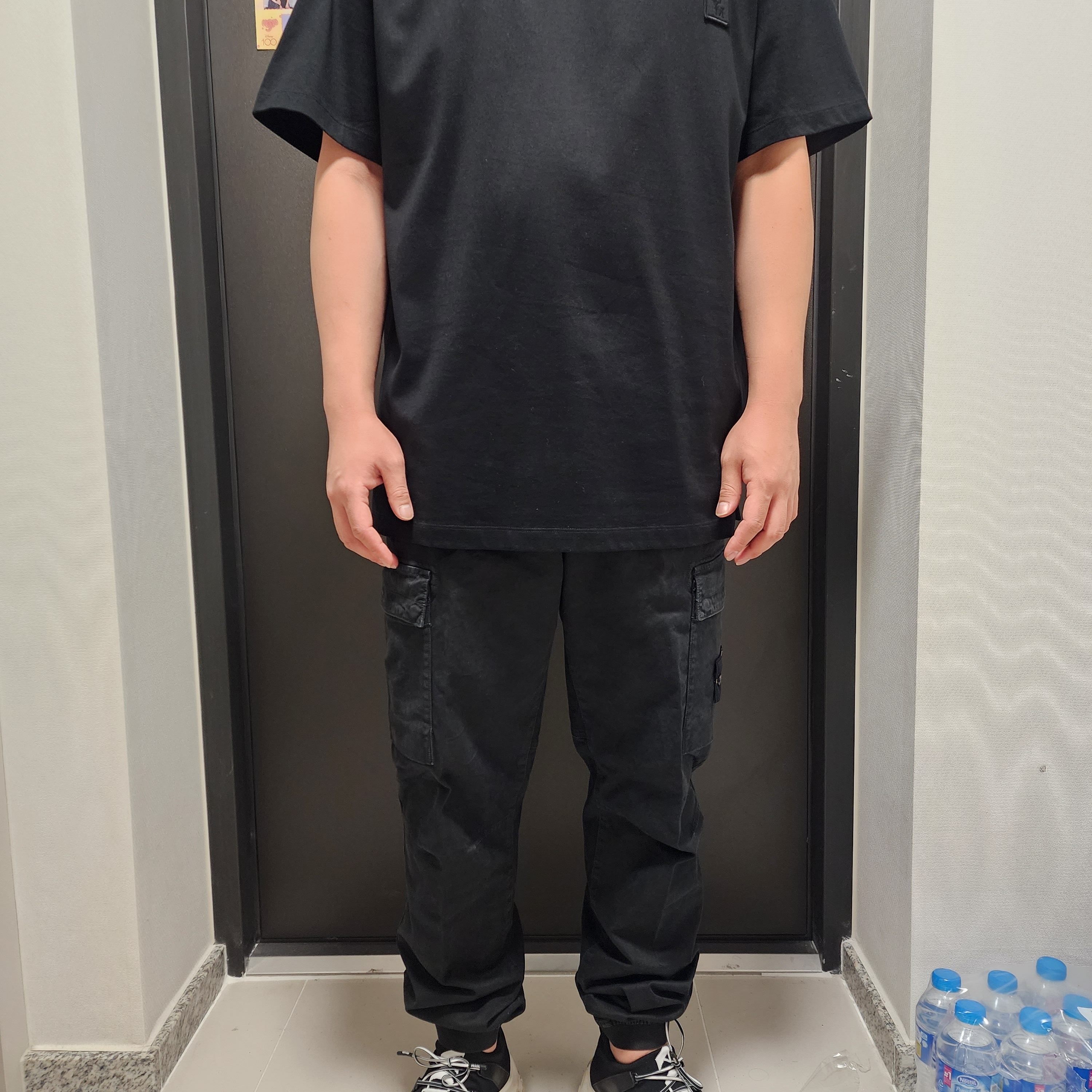 Prada XY Knit Sneakers Black White 착용 스타일
