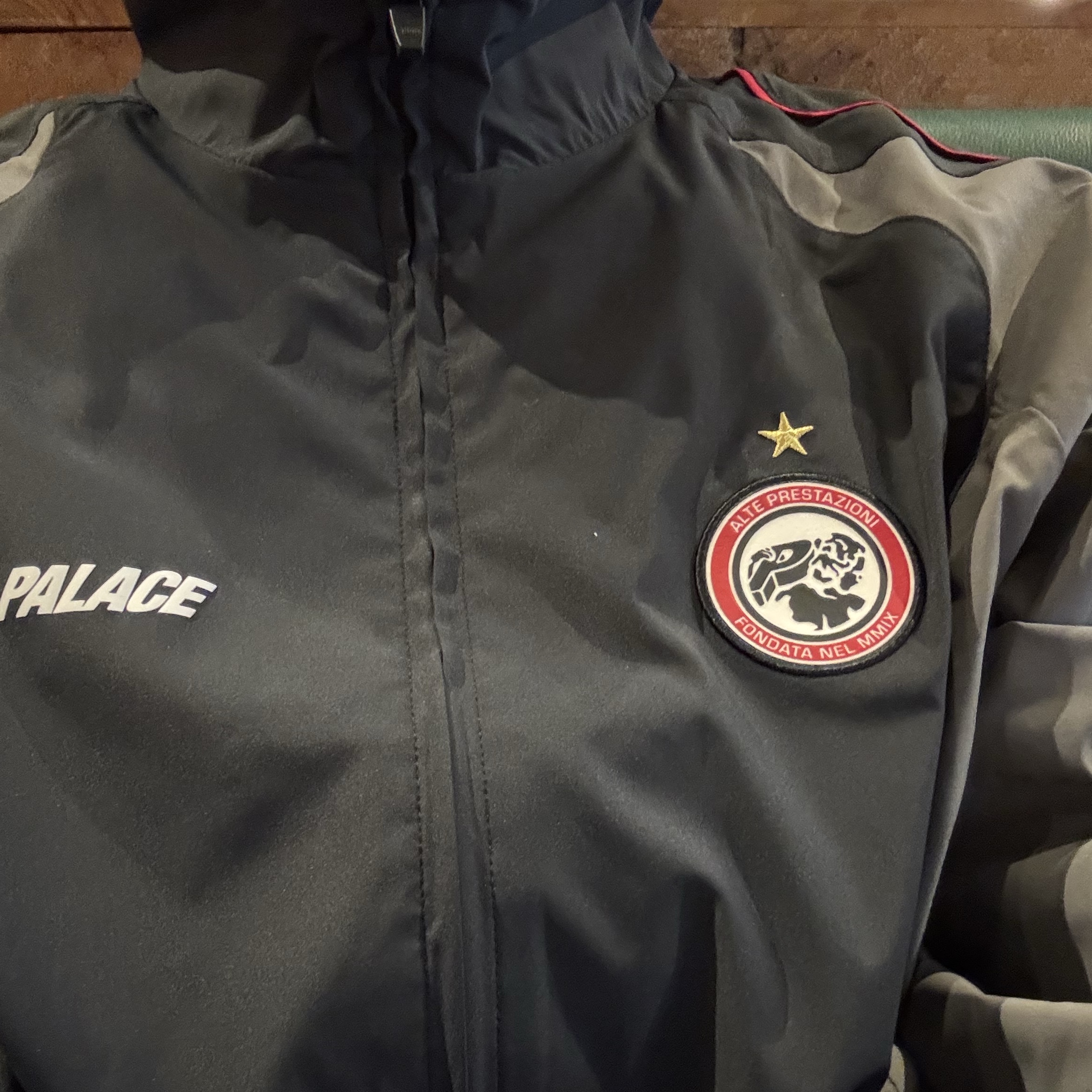 Palace Pro Team Palco Shell Jacket Black - 25SS 착용 스타일
