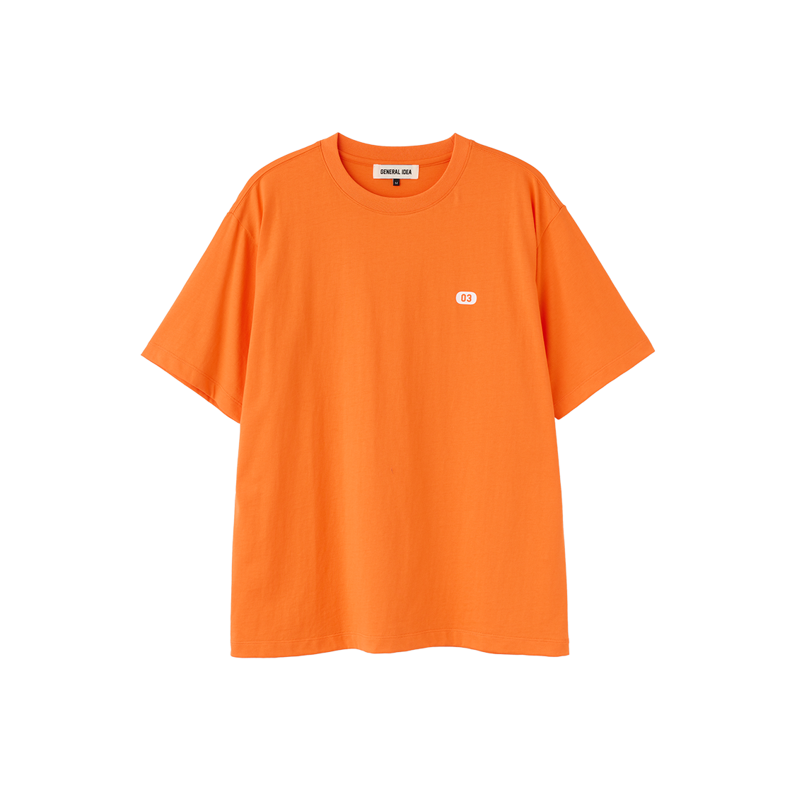 제너럴아이디어 유니섹스 뉴아이디어 레귤러 반팔티 오렌지(General Idea unisex new idea regular half t-shirts orange)