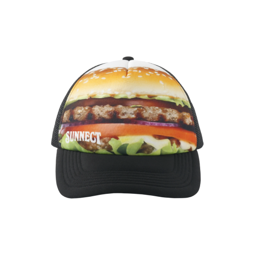 SNCT25SAC005BK SUNNECT Burger Trucker Cap Black