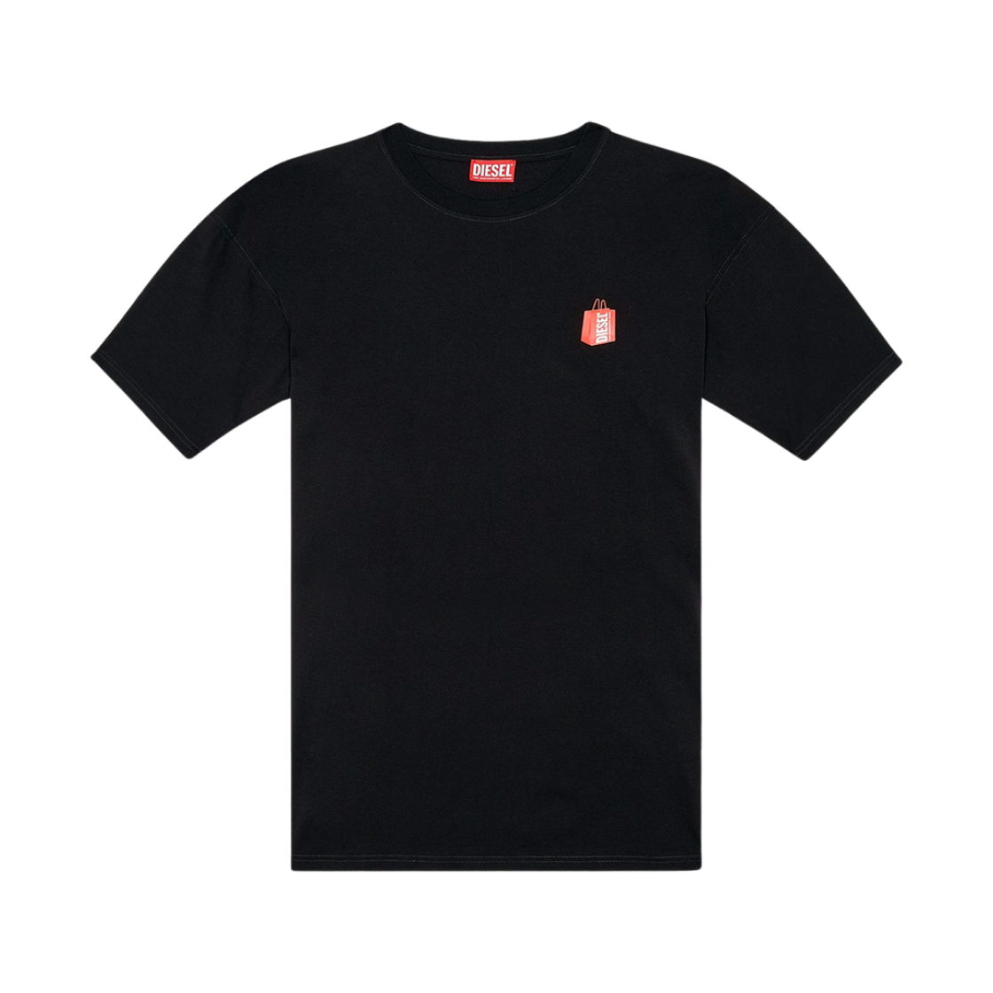 디젤 카미세타 망가 코르타 파라 옴브레 T-박스트-N2 티셔츠 블랙