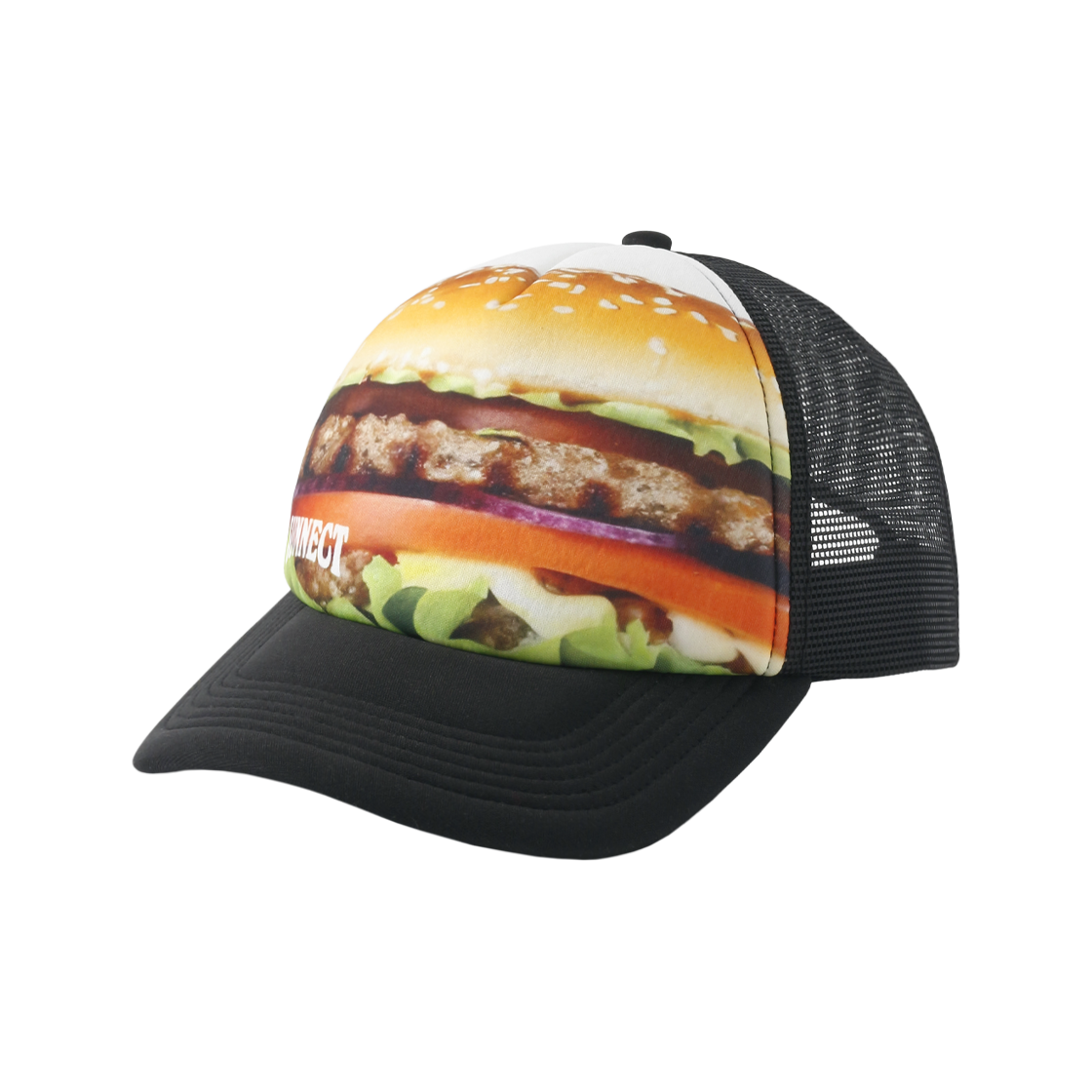 SNCT25SAC005BK SUNNECT Burger Trucker Cap Black - #2