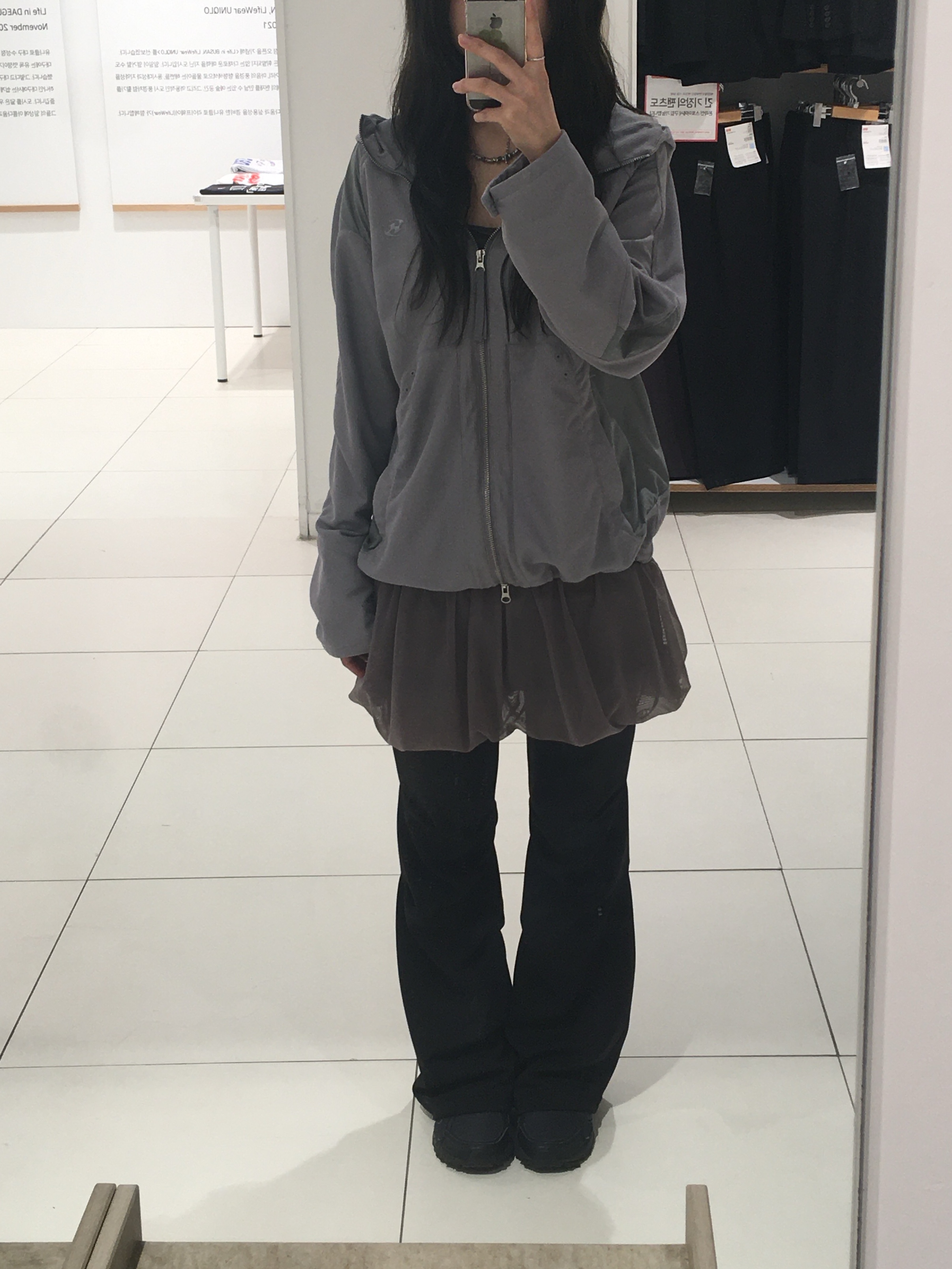 Sansan Gear Dual-Shade Jacket Grey, Sansan Gear Dual-Shade Jacket Grey - 25SS 착용 스타일 - 1