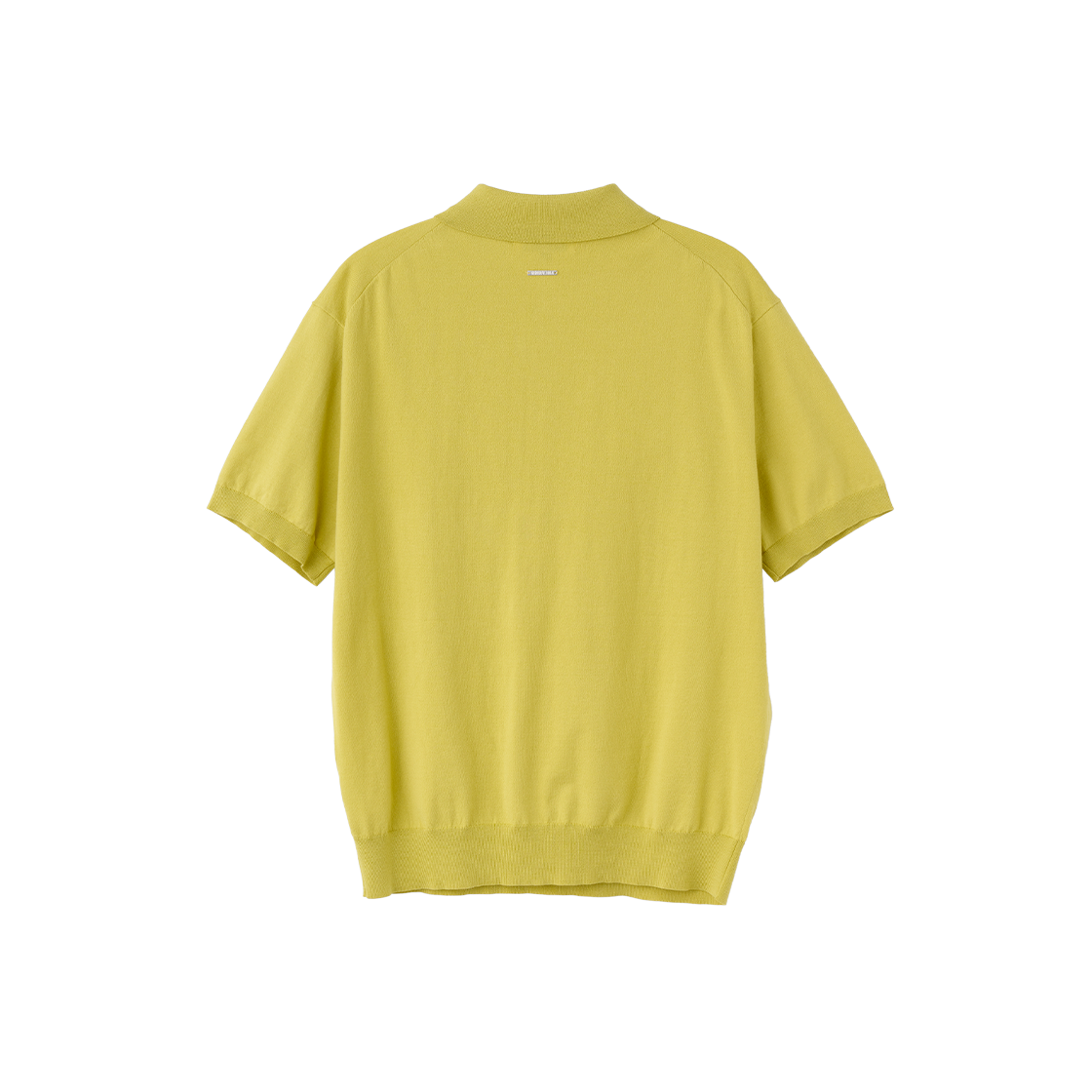 제너럴아이디어 맨 에센셜 카라넥 하프 니트 머스타드(General Idea man essential collar neck half knit mustard) - 2
