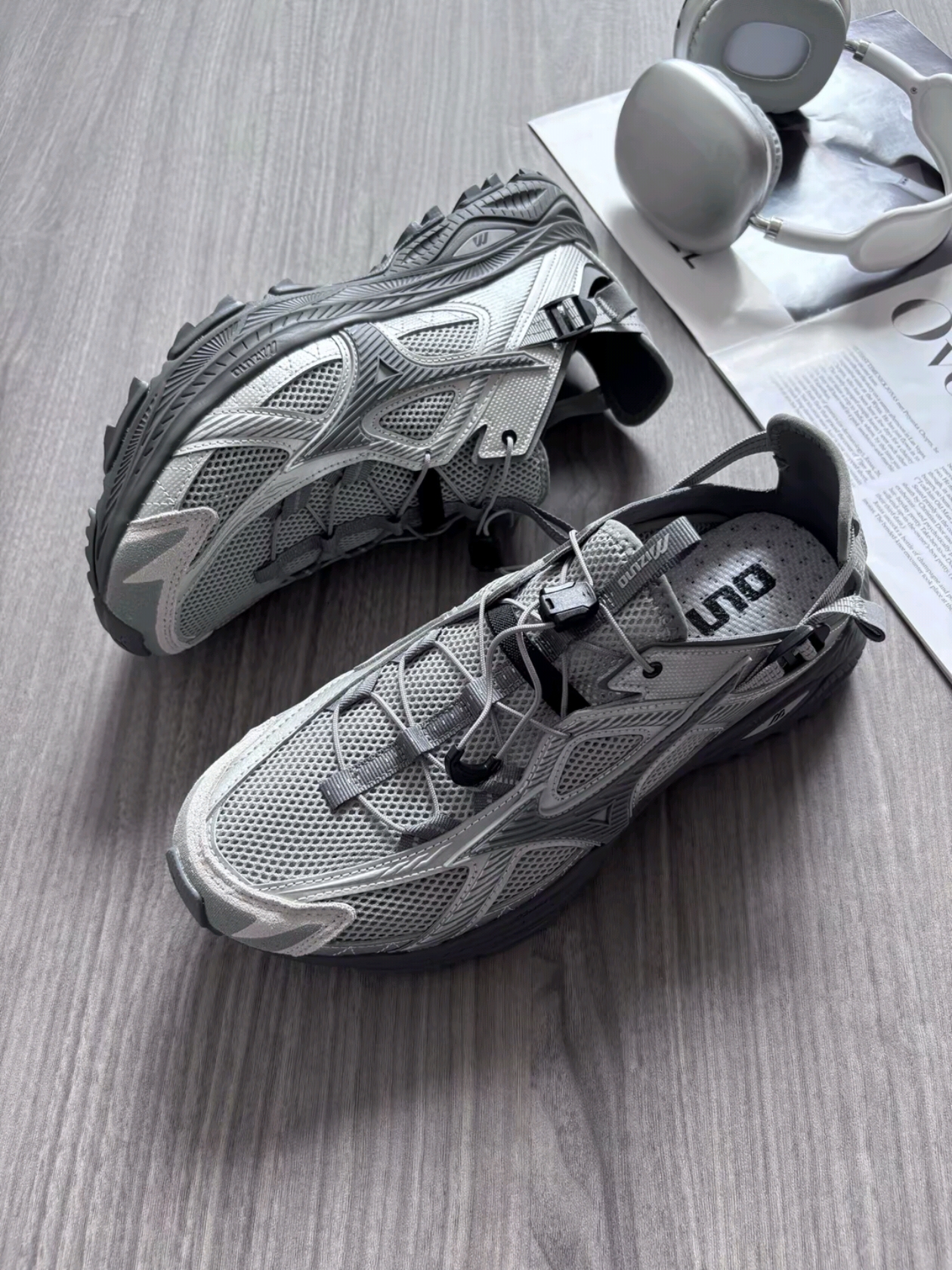 Mizuno Racer Trail SE Silver Grey 착용 스타일 - 3
