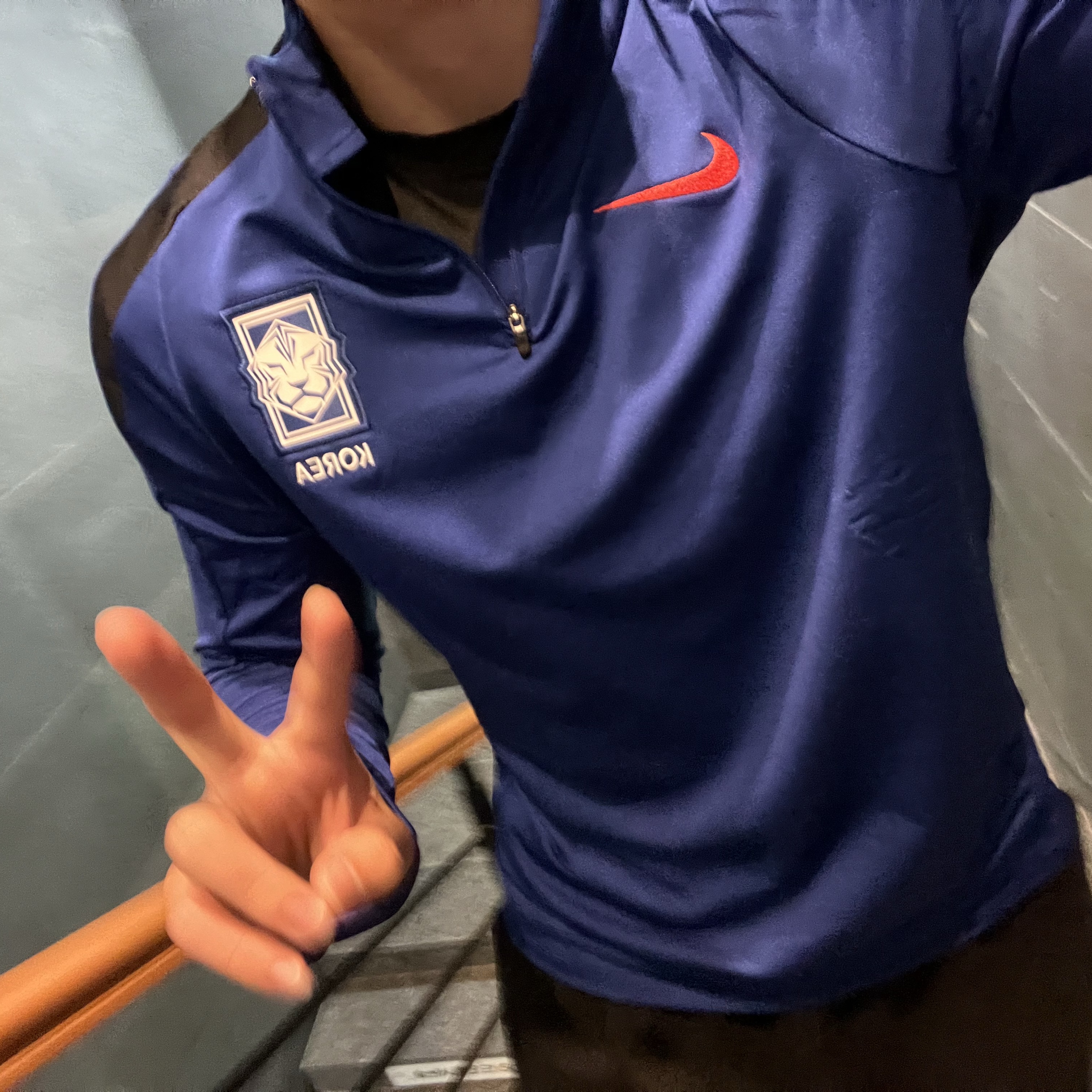 Nike Korea Strike Dri-Fit Soccer Drill Top Global Blue 착용 스타일