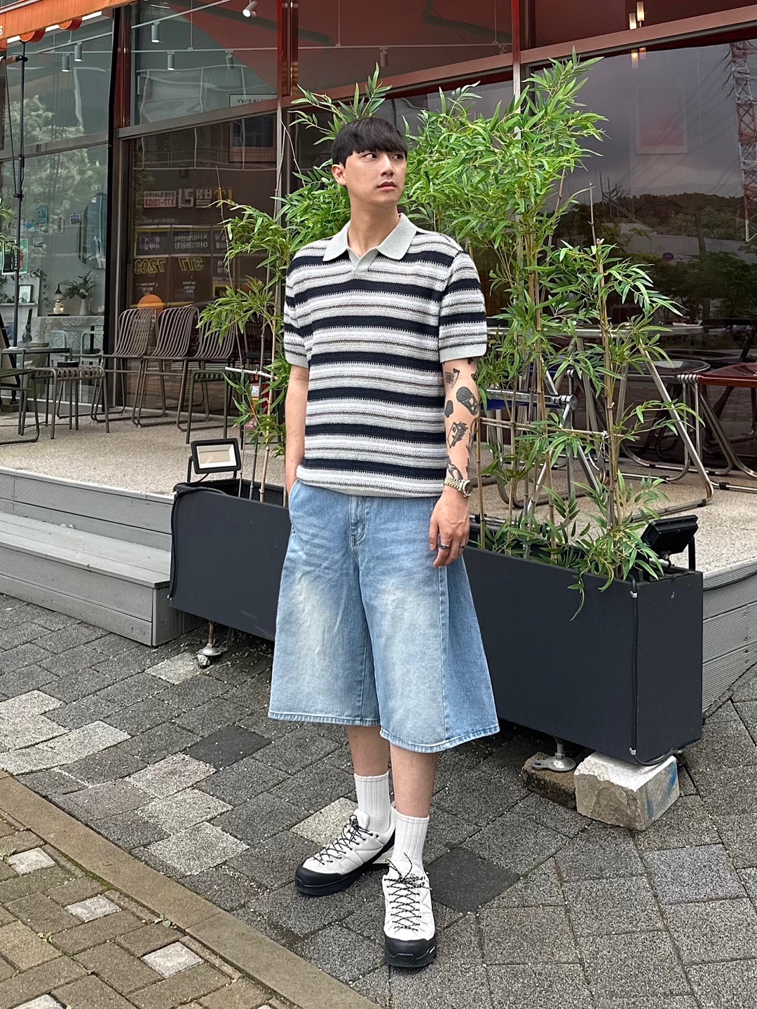 Salomon x MM6 Maison Margiela X-ALP White 착용 스타일 - 2