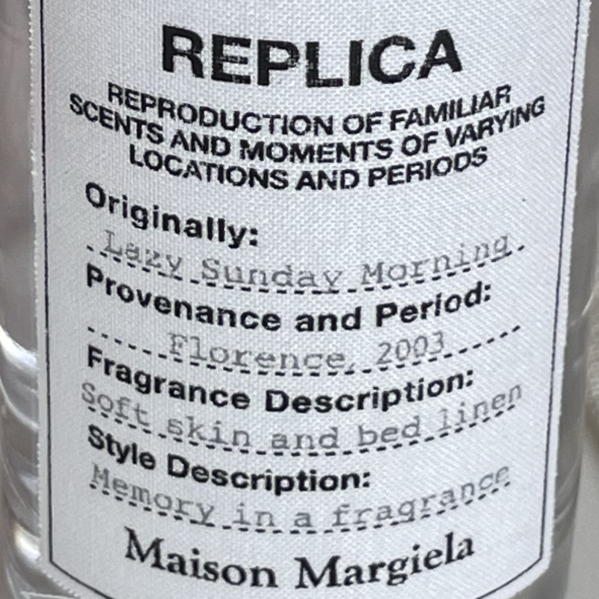Maison Margiela Replica Lazy Sunday Morning Eau De Toilette 100ml 착용 스타일