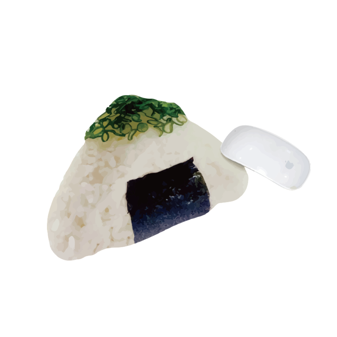 ylwmouse1213444 [3% 포인트 적립] you like what Onigiri Mouse Pad (Welsh onion)
