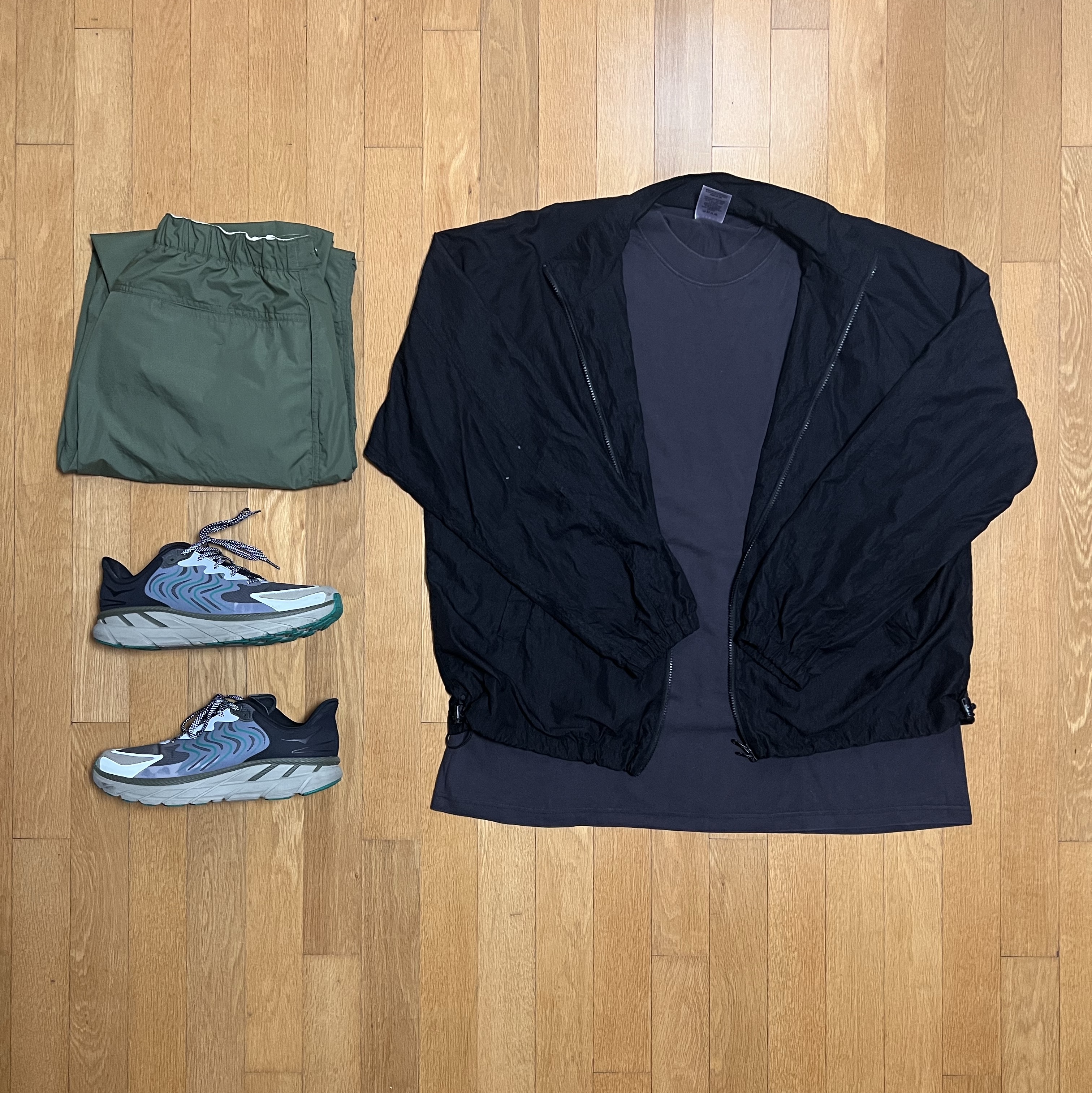 Hoka Clifton LS Castlerock Barley 착용 스타일