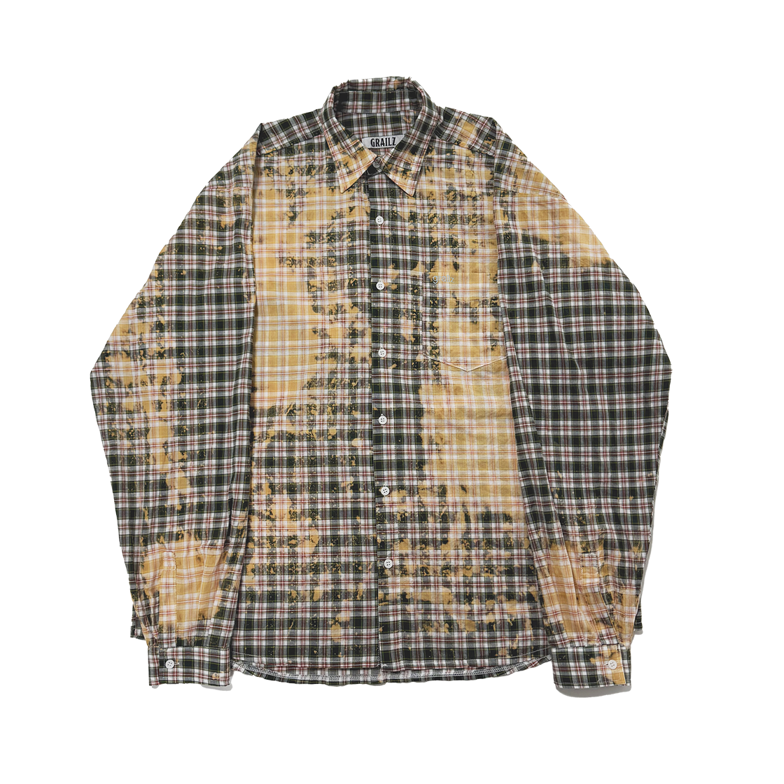 [GRAILZ] BLEACHED PLAID SUMMER SHIRTS /追跡付 GRAILZ] BLEACHED PLAID SHIRTS /追跡付