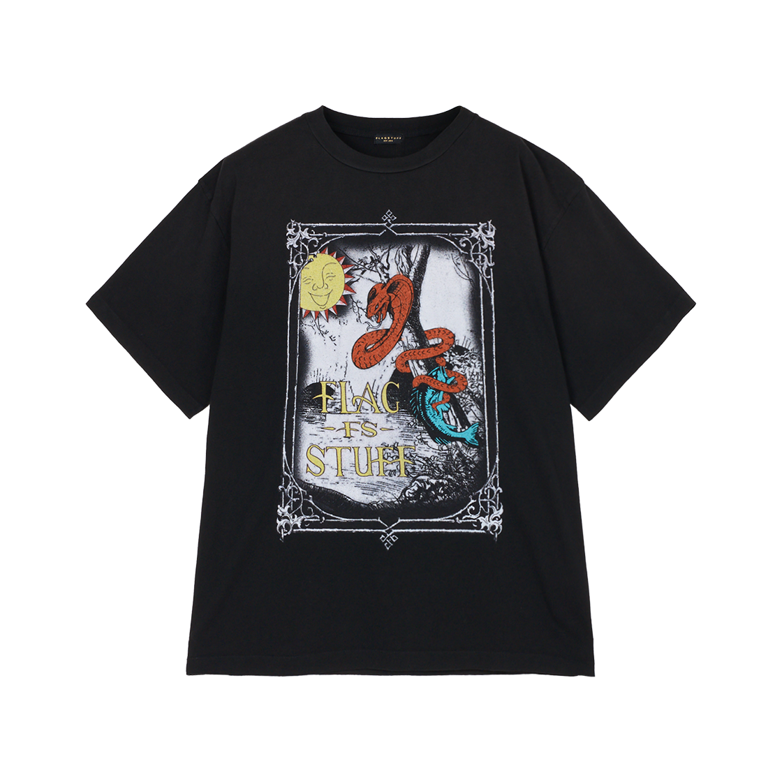 KM5BTSSFF12BK [KREAM 단독] Flagstuff Snake SS Tee Black - 25SS - 대표 이미지 #1