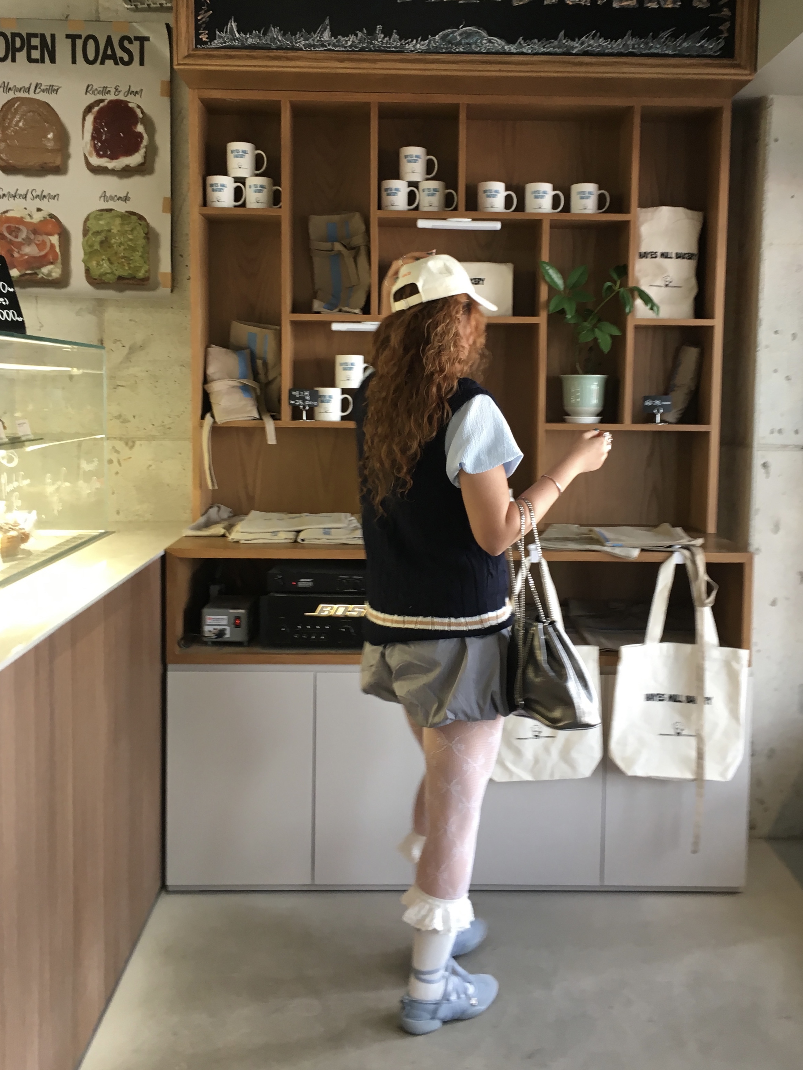 Suecomma Bonnie Fev Mary Jane Sneakers Blue 착용 스타일 - 1