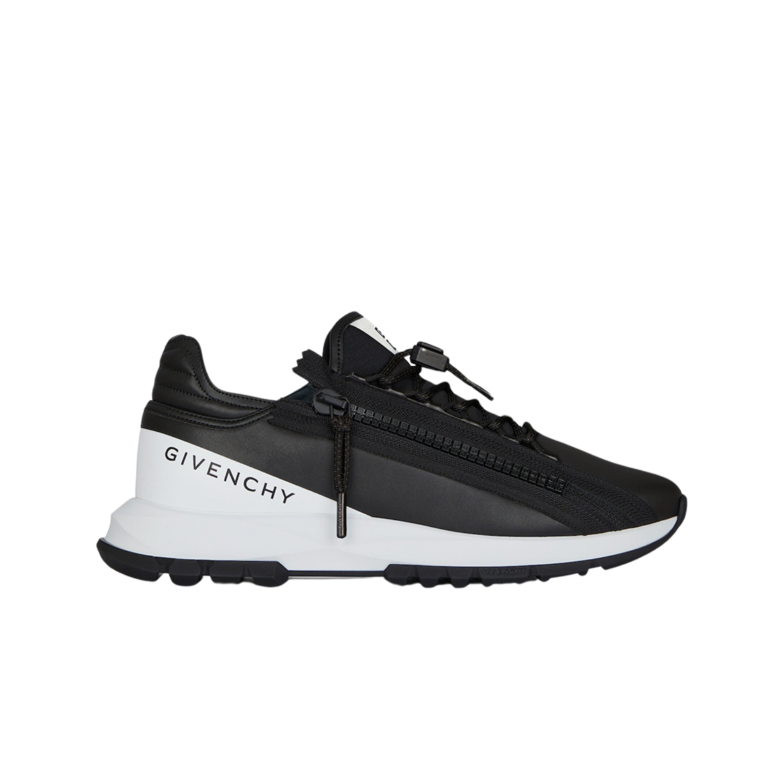 지방시 스펙터 신세틱 레더 스니커즈 블랙 화이트(Givenchy Specter Sneakers in Synthetic Leather Black White)