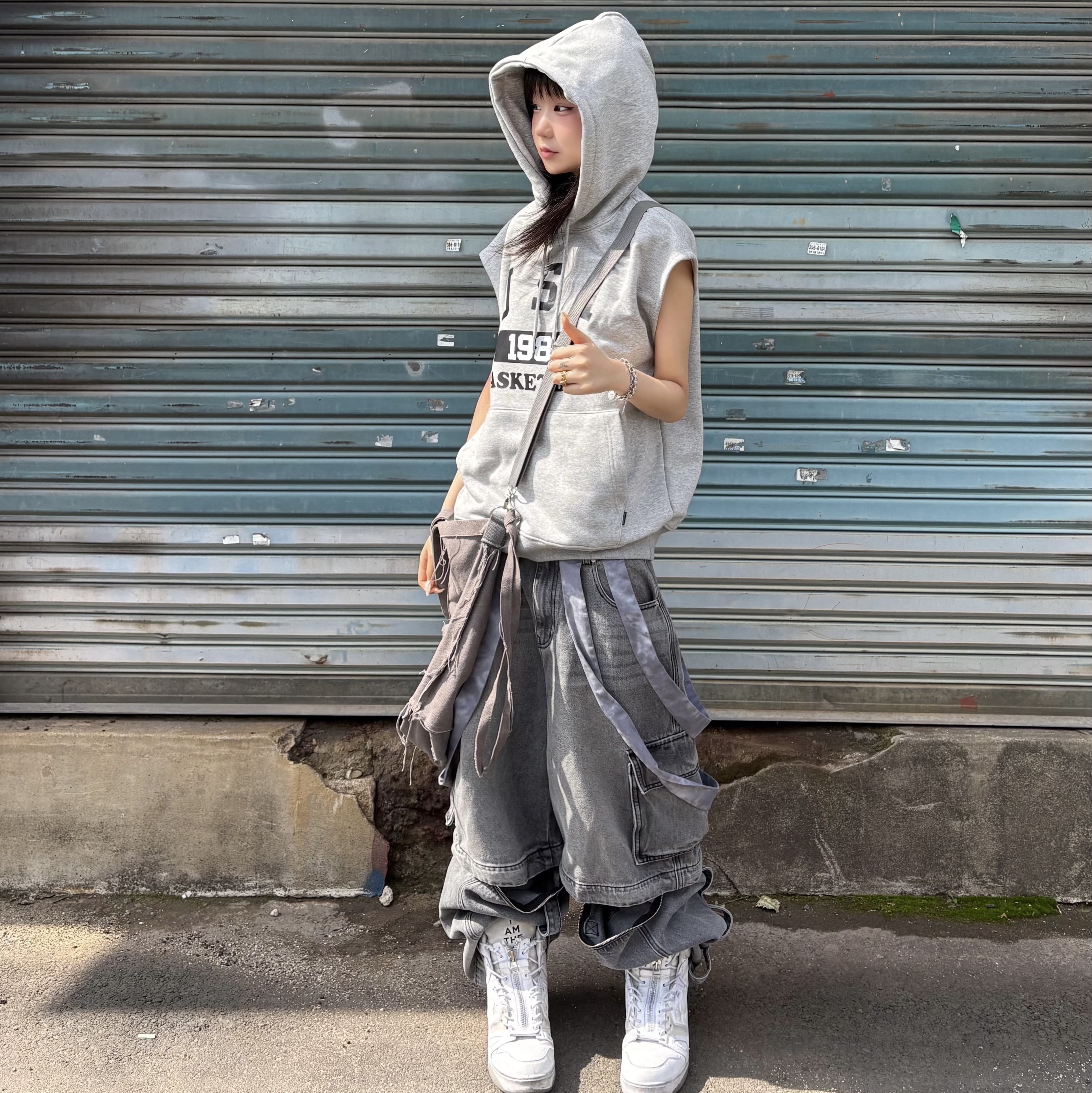 Converse x Takahiromiyashita The Soloist ERX 260 Mid White 착용 스타일 - 2