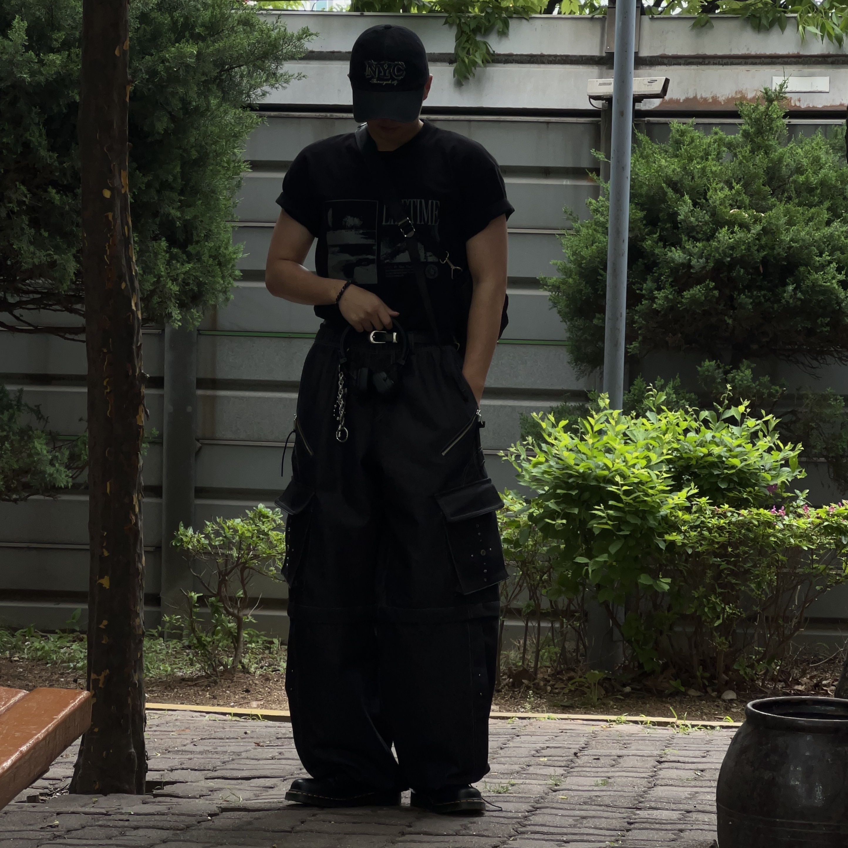 Dr. Martens 1461 Smooth Black 착용 스타일 - 2