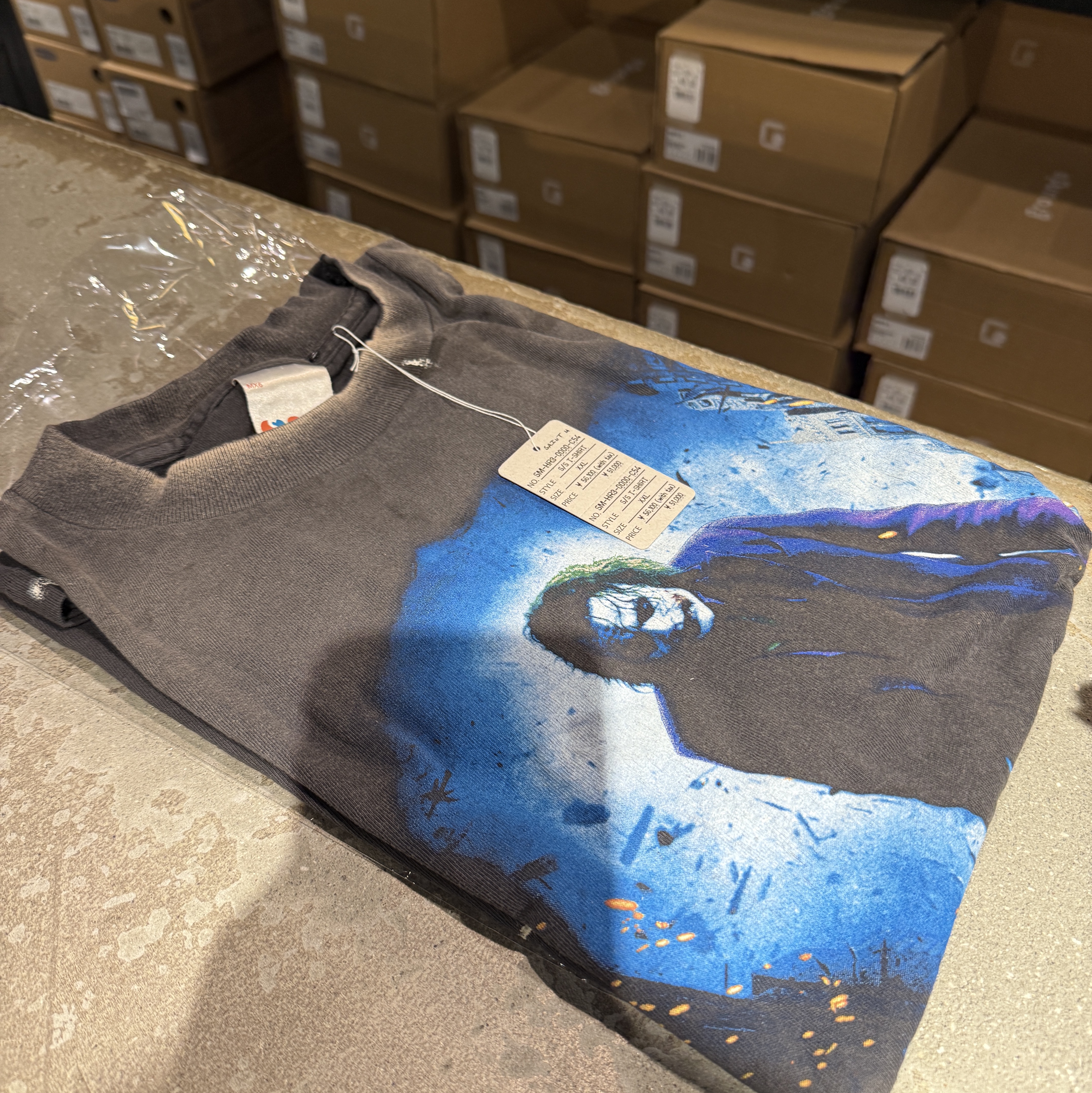 Saint Mxxxxxx x The Dark Knight Darknight S/S T-Shirt Black - 25SS 착용 스타일
