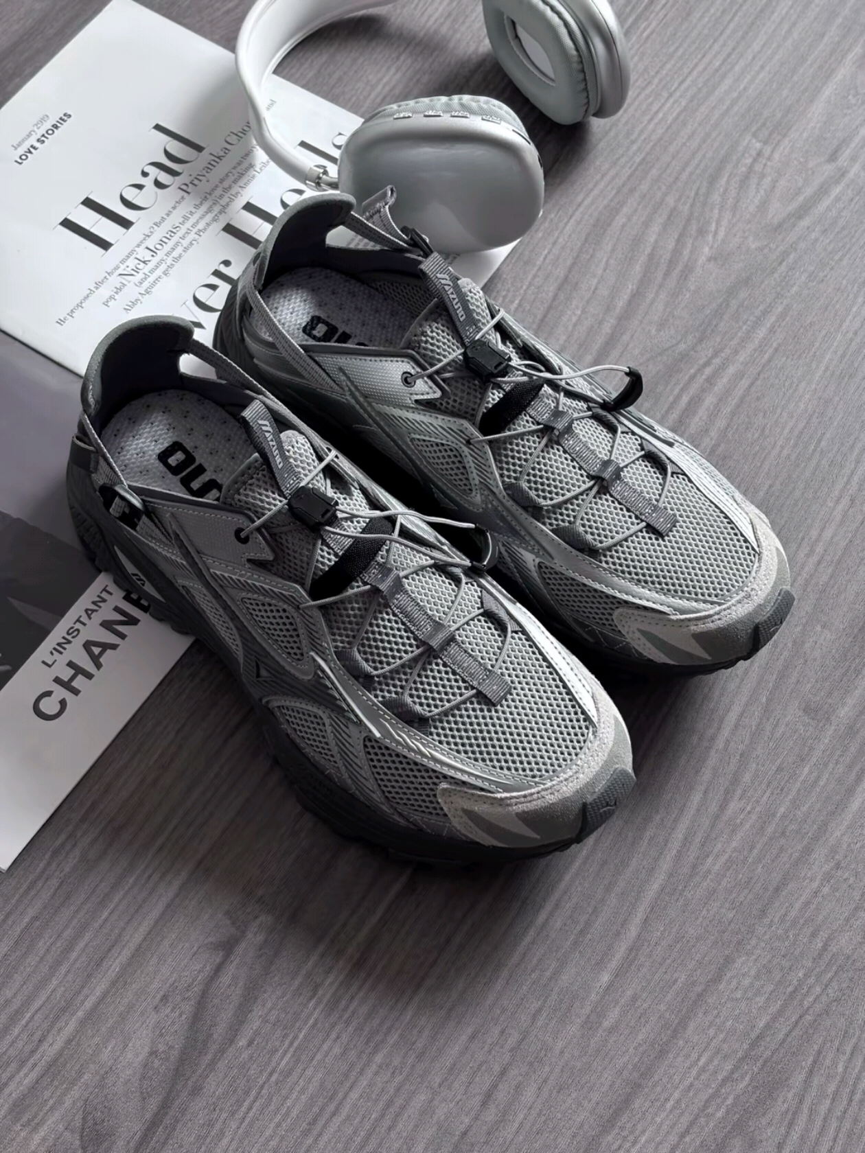 Mizuno Racer Trail SE Silver Grey 착용 스타일 - 4
