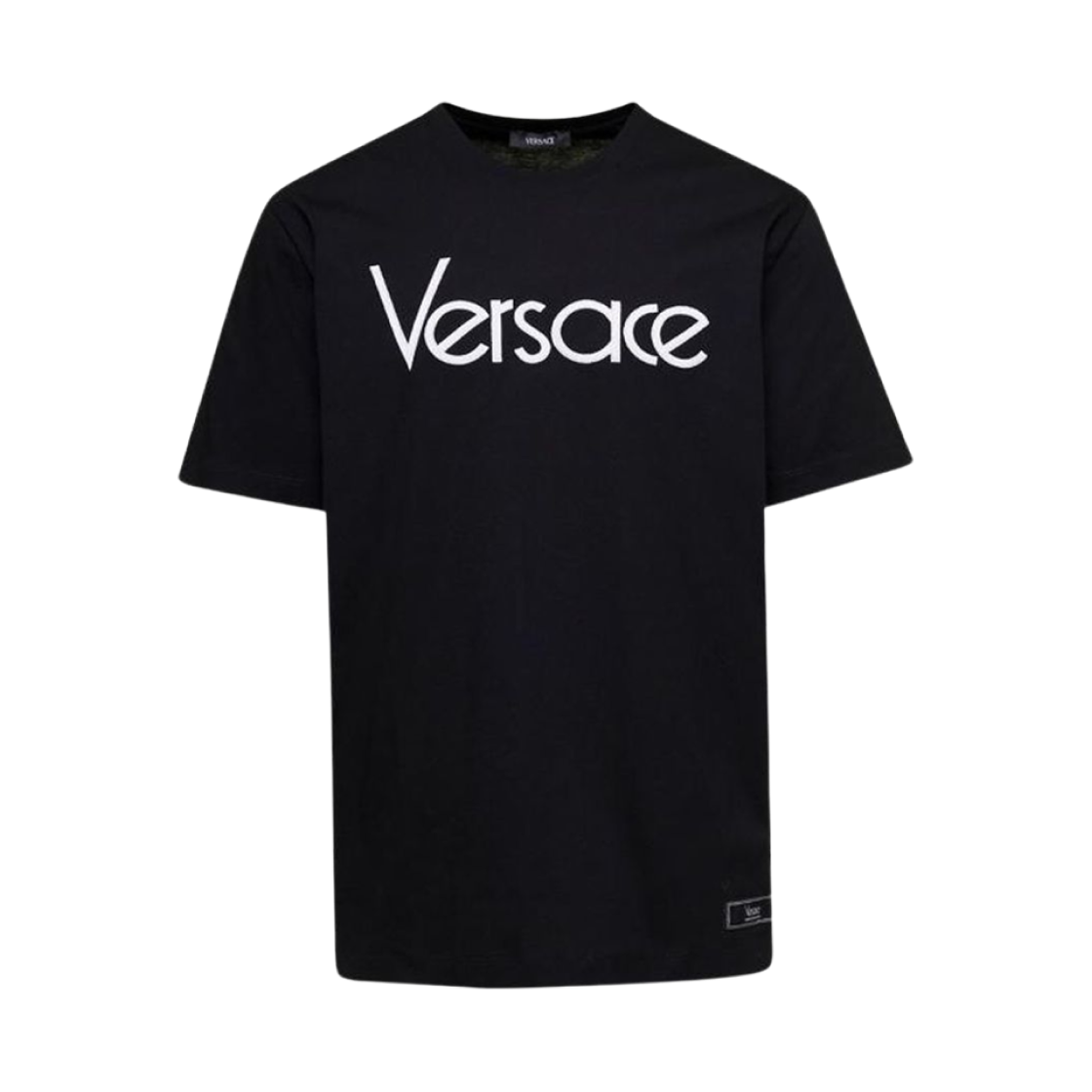 1012545-1A09028-1B000 Versace Embroidered T-Shirt Black